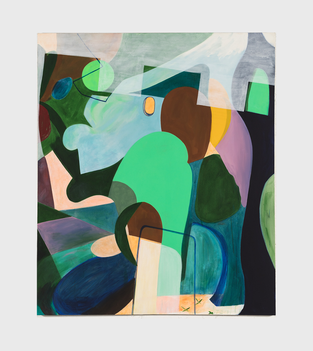  Loose Foot , 2019, acrylic on canvas, 75 x 63 inches