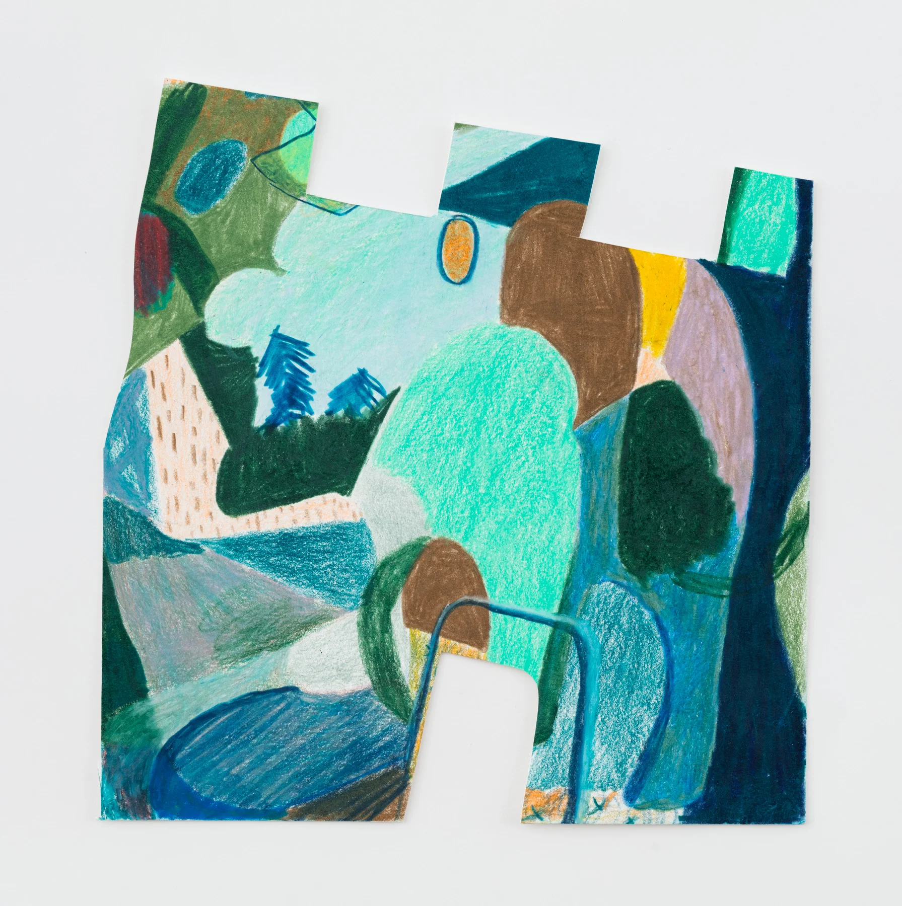 Loose Foot 2018 Colored pencil on paper 8” x 7½”