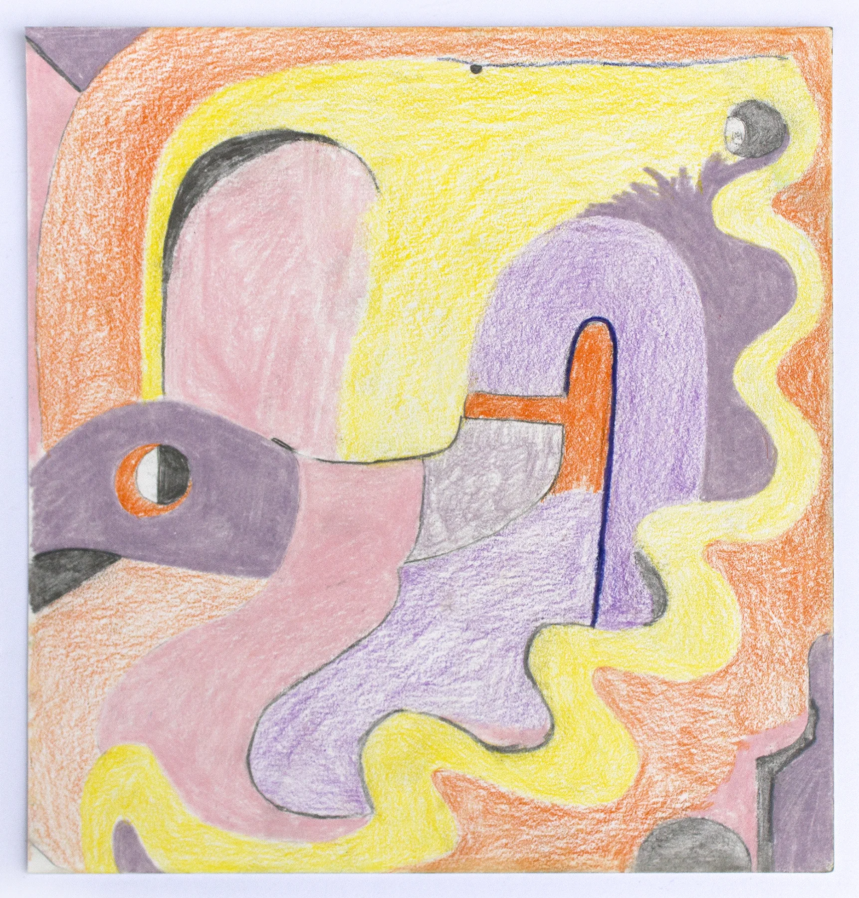 Sometimes 2018 Colored pencil on paper 8” x 7.5”