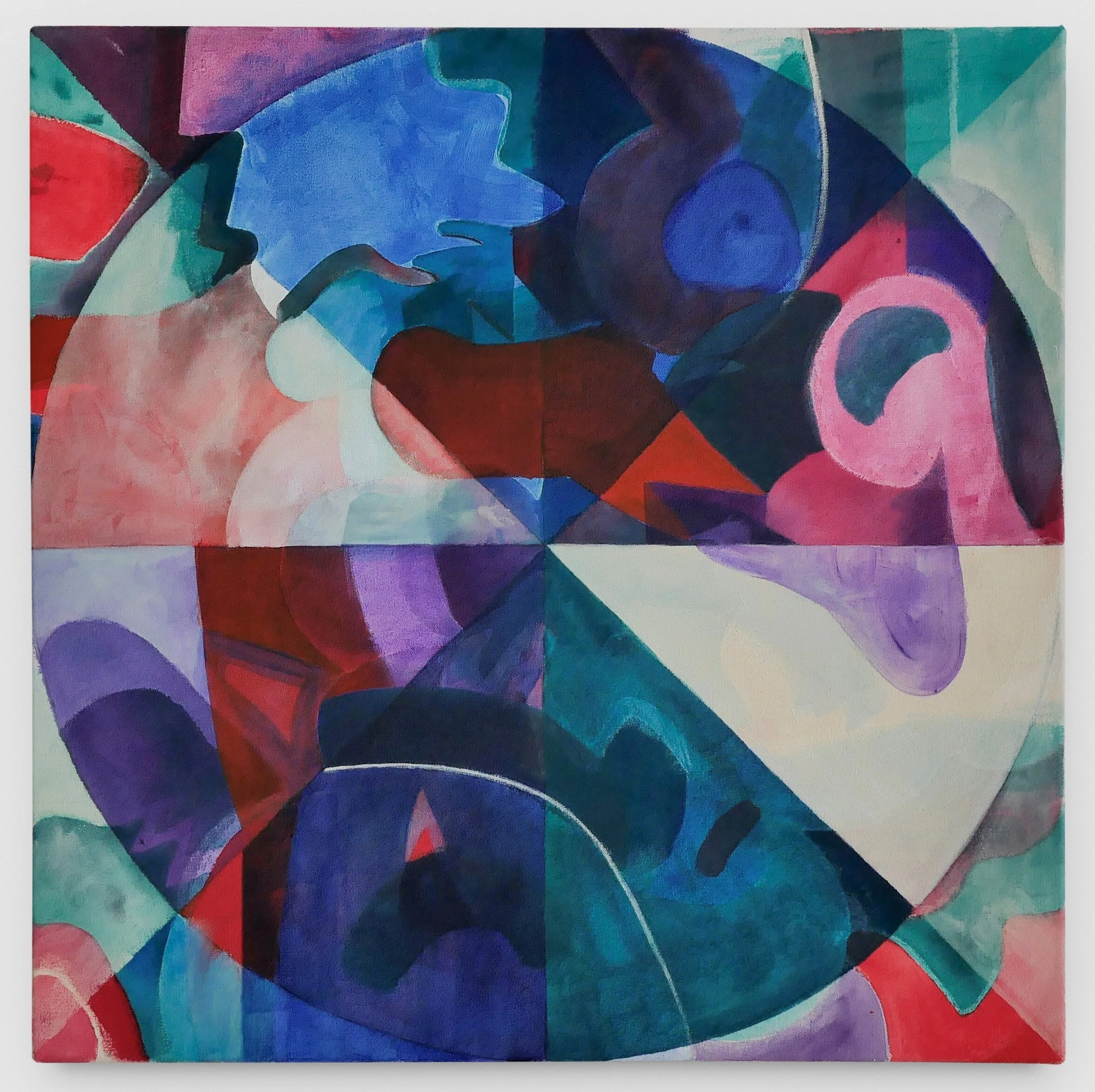 Ring Road 2019 Acrylic on canvas 24 x 24 inches