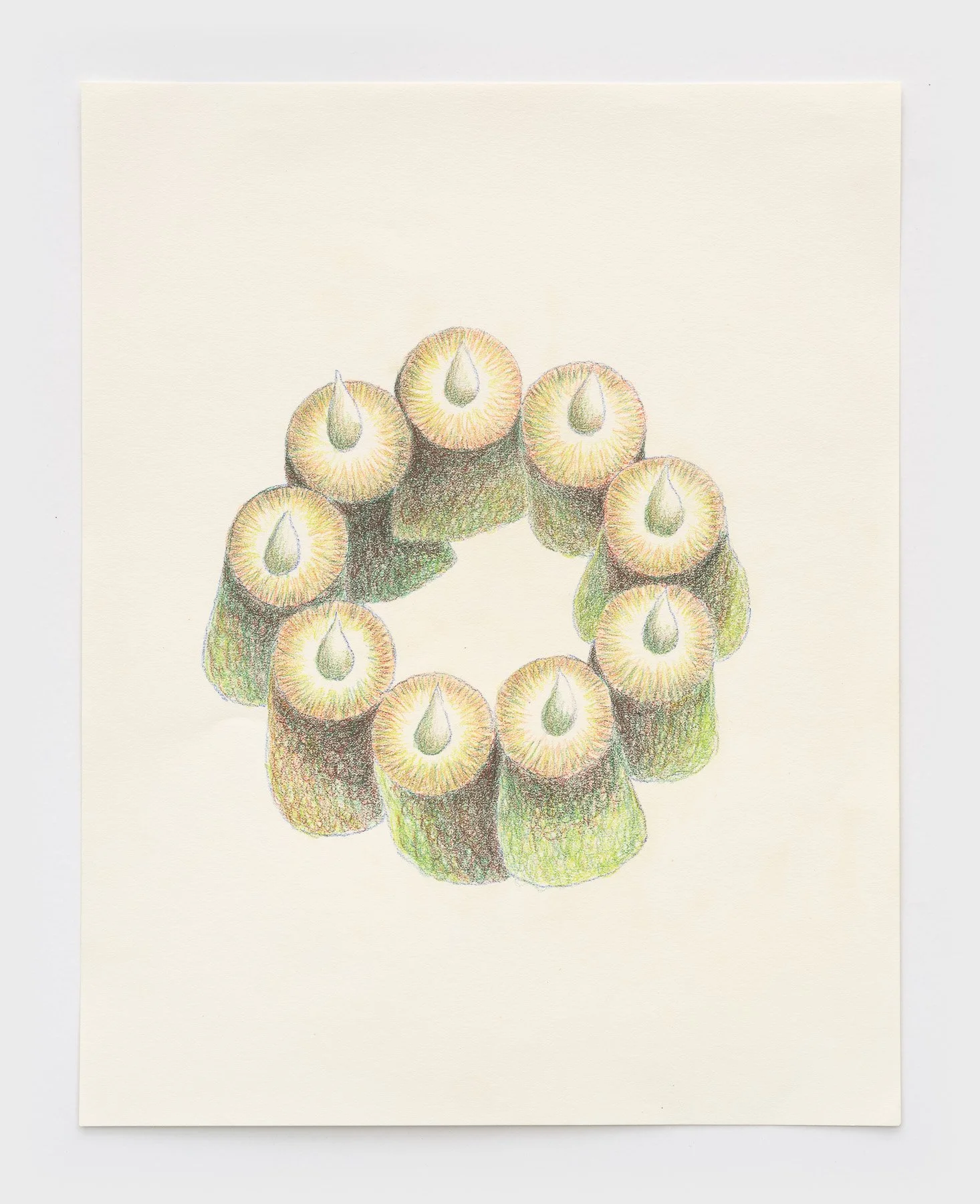   Jars  2026 colored pencil on paper 14 x 11 inches 