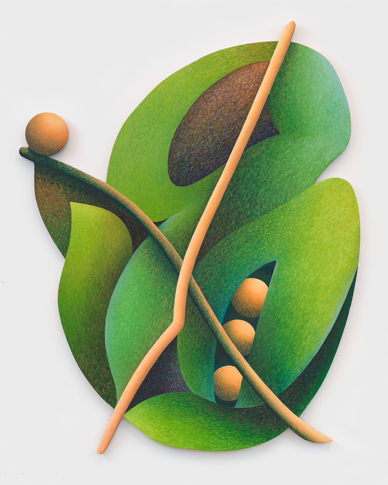  X to Ex , 2026, oil on linen, 60 x 48 inches