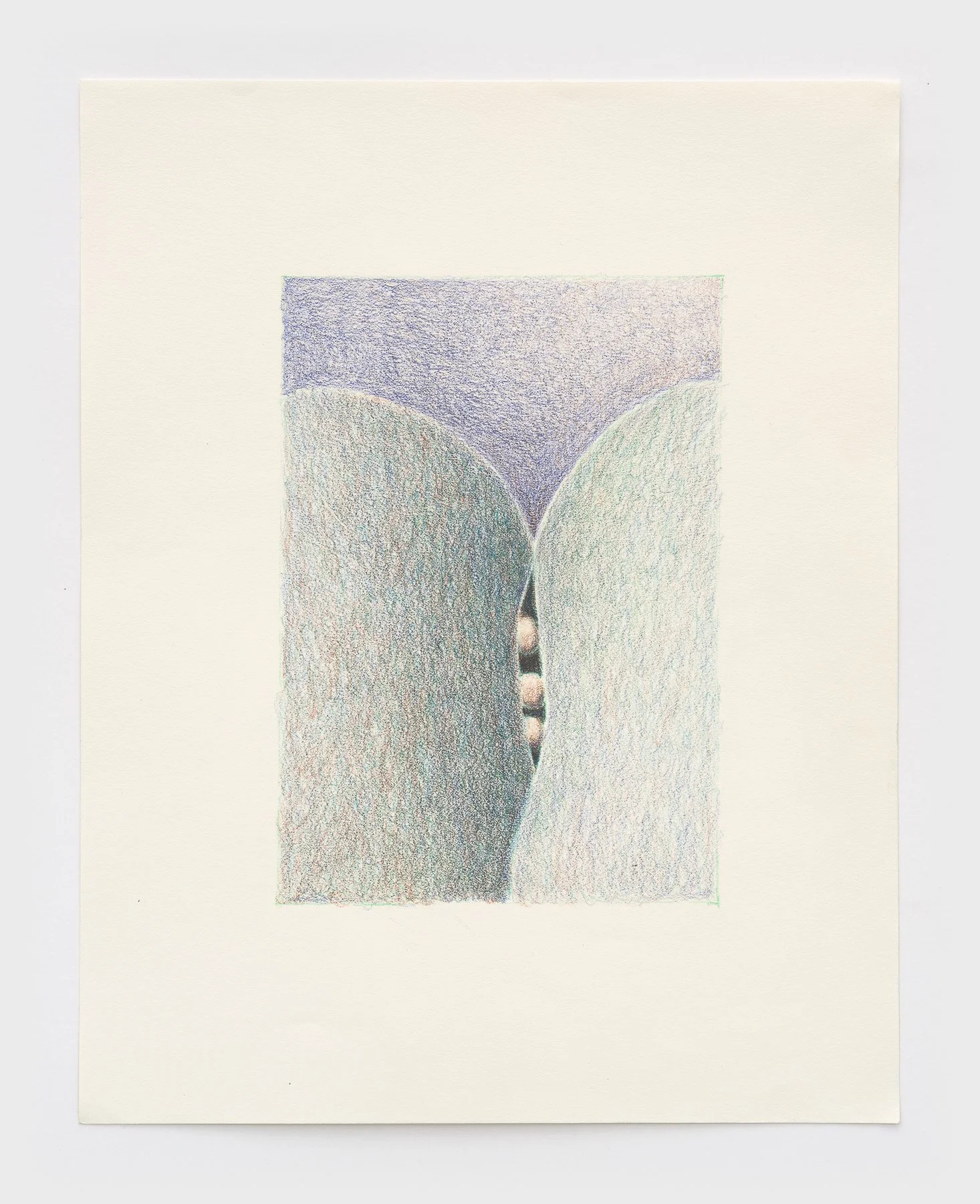   When angels speak of love  2026 colored pencil on paper 14 x 11 inches 