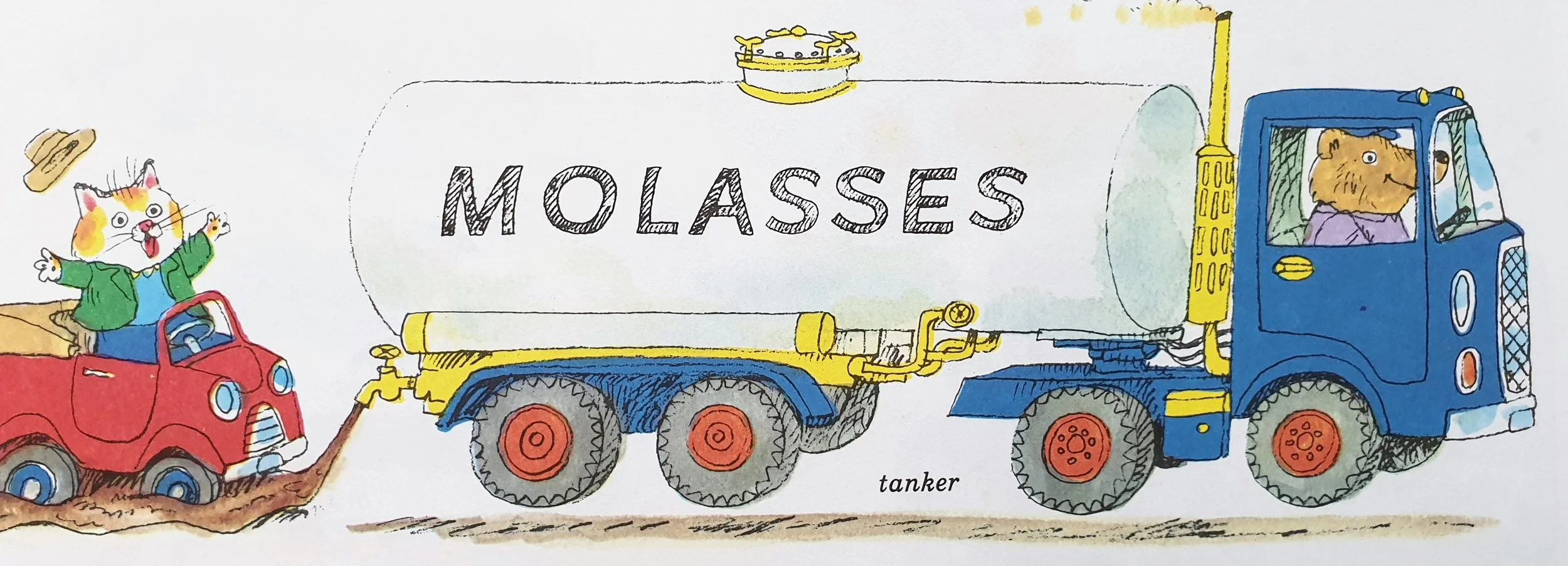 Detail from Cars and Trucks and Things That Go © 1974 Richard Scarry Corporation