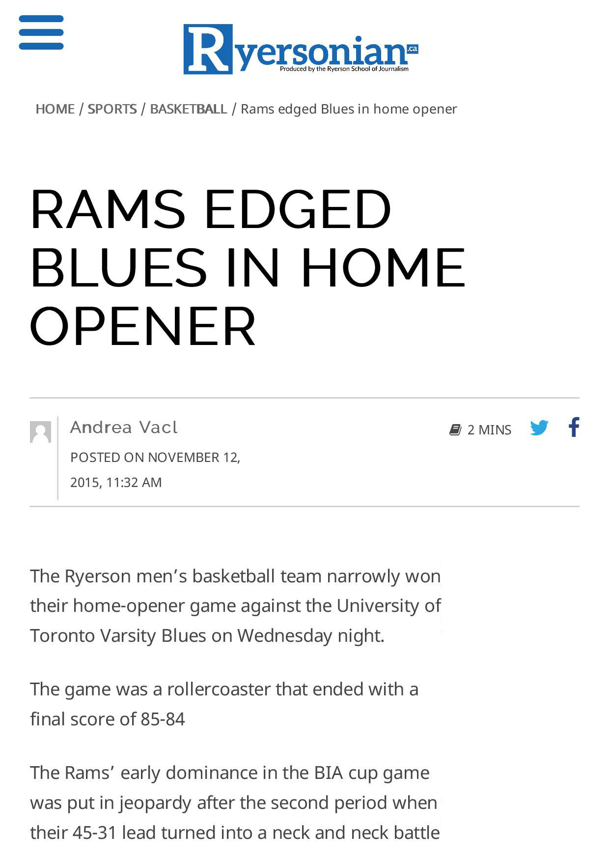 Rams edged Blues in home opener - Ryersonian.ca-1.jpg