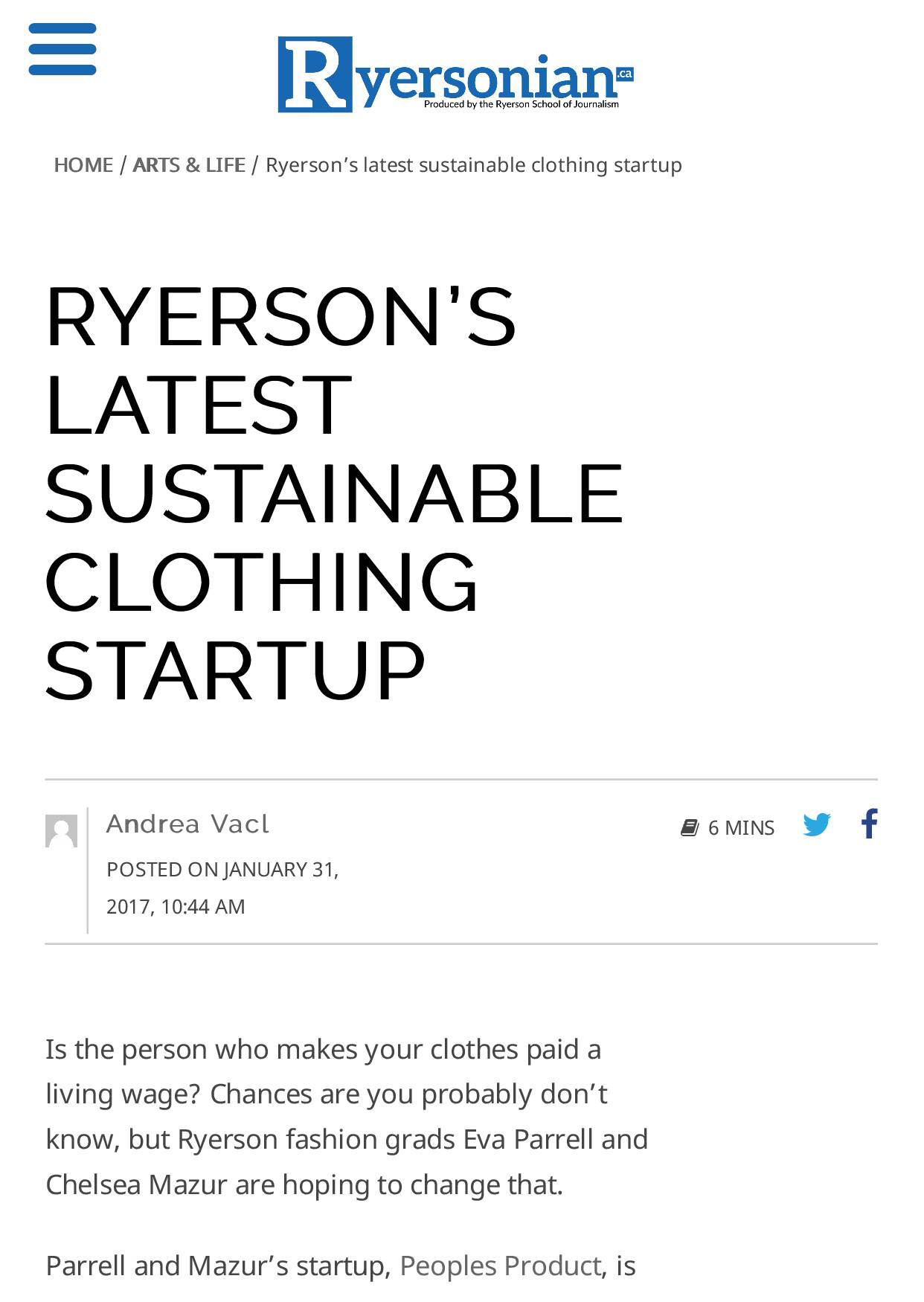 Ryerson's latest sustainable clothing startup - Ryersonian.ca-1.jpg