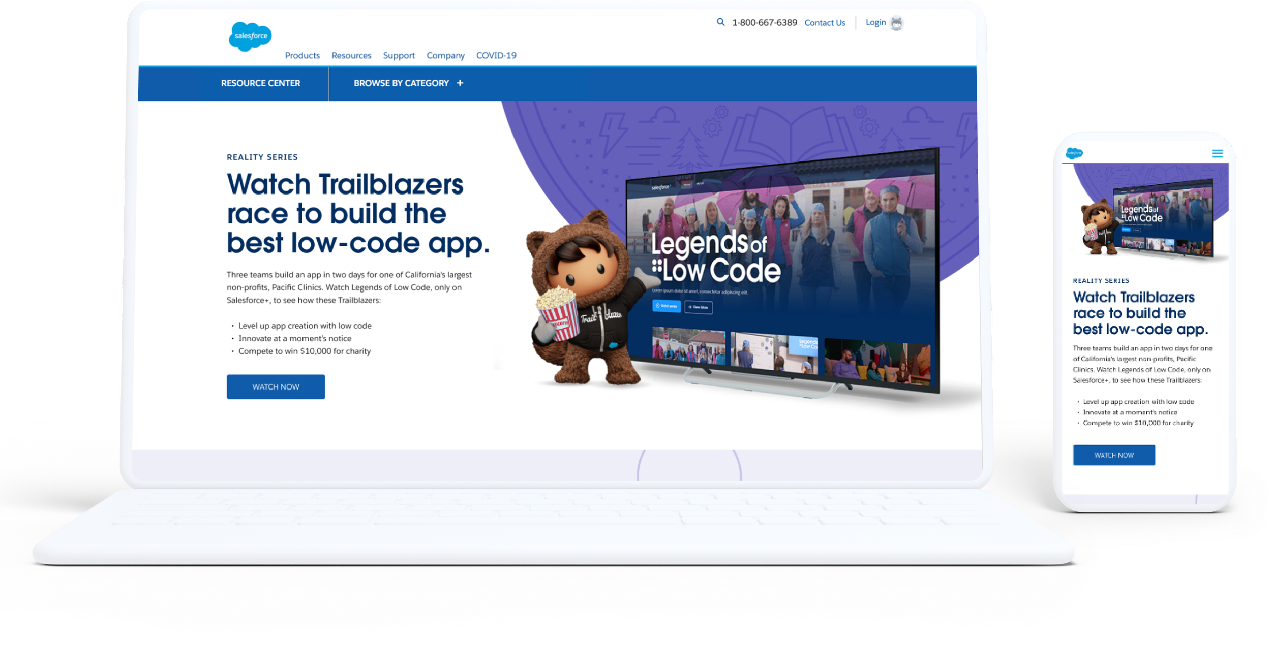   Legends of Low Code Webpage  