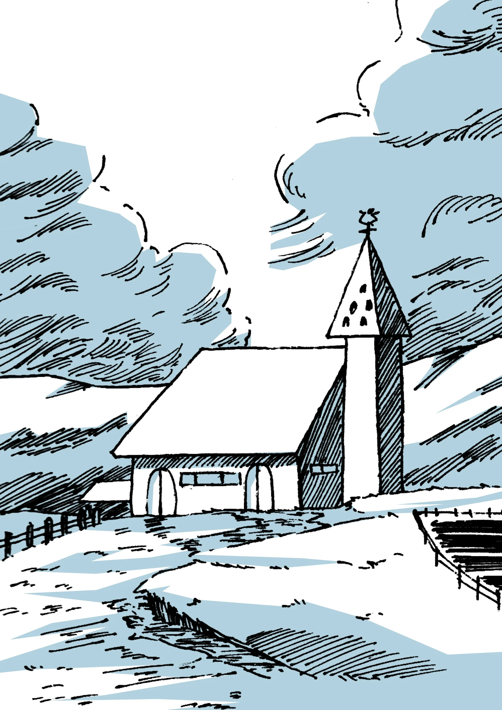 Farm House on the Hill