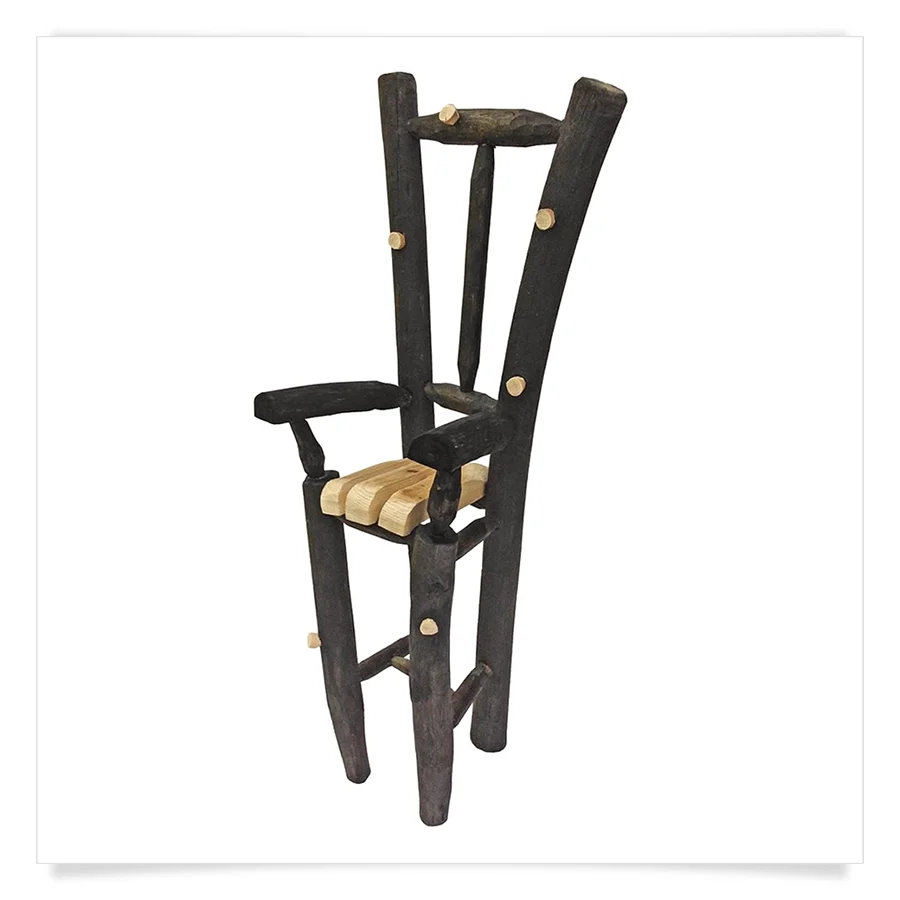 Black Chair Sculpture