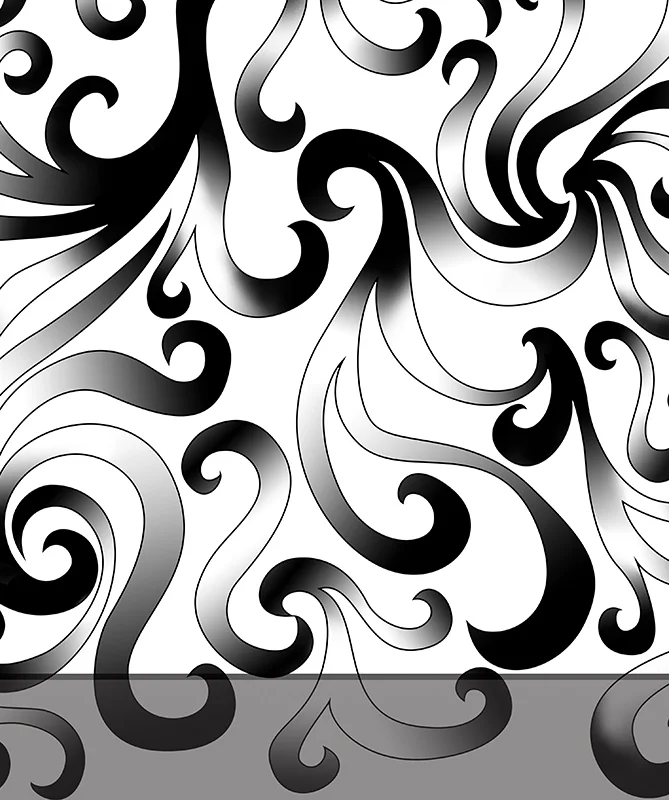 Behind the Ombré Swirl Scarves