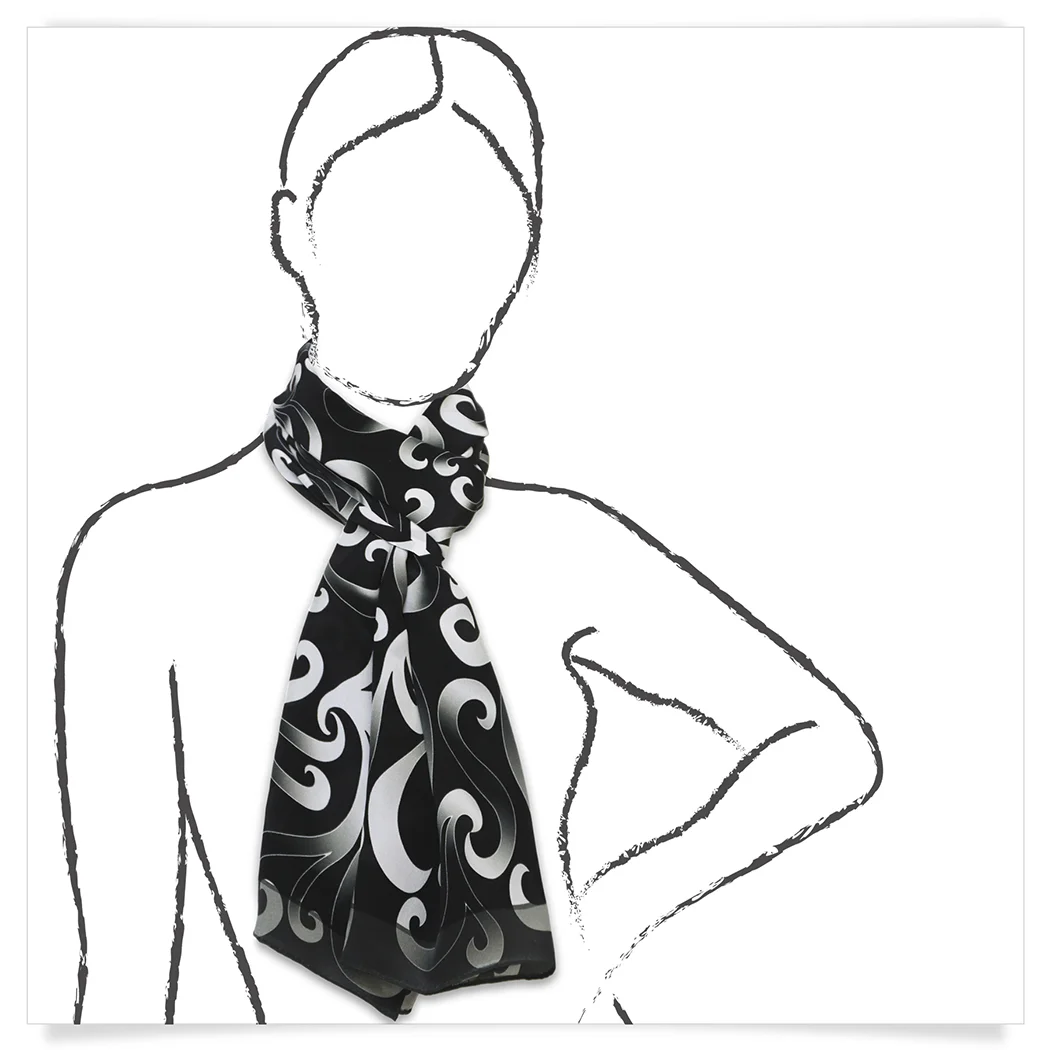 Black Ombré Swirl Oblong