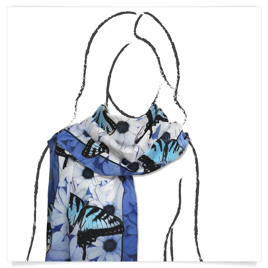 Butterfly Silk Oblong