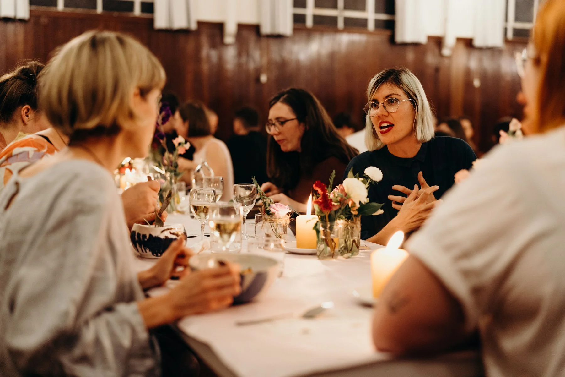 The ceramics peaking through during dinner…