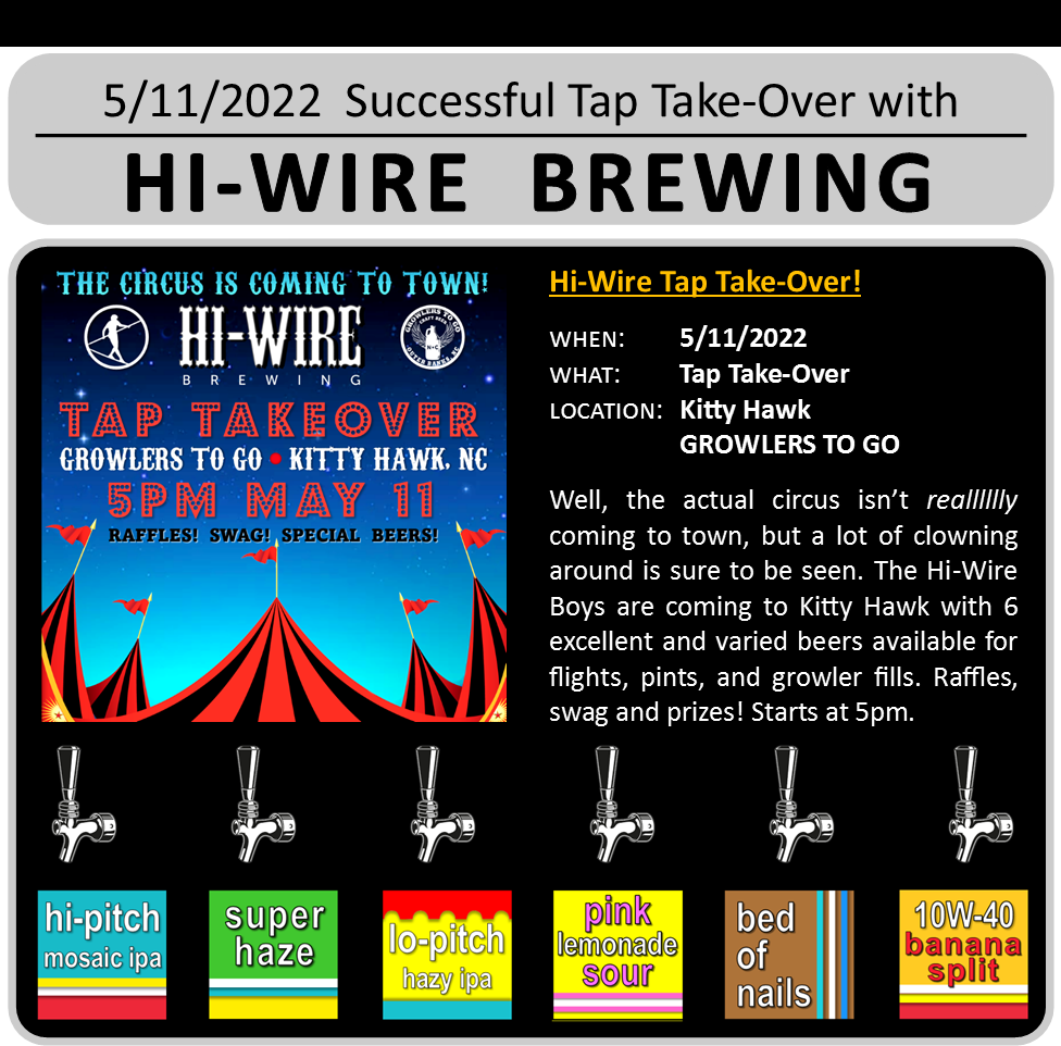 EVENTS & SPECIALS — Growlers To Go Craft Beer