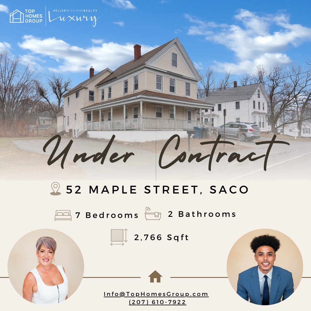 ✨🏡 Top Homes Group | Weekly Update 🏡✨

Another exciting week with multiple homes officially UNDER CONTRACT! 🎉 Here&rsquo;s a look at what&rsquo;s happening across Southern Maine 👇

✍️ Under Contract This Week
📍 TBD New Road, Arundel
📍 57 Plymou