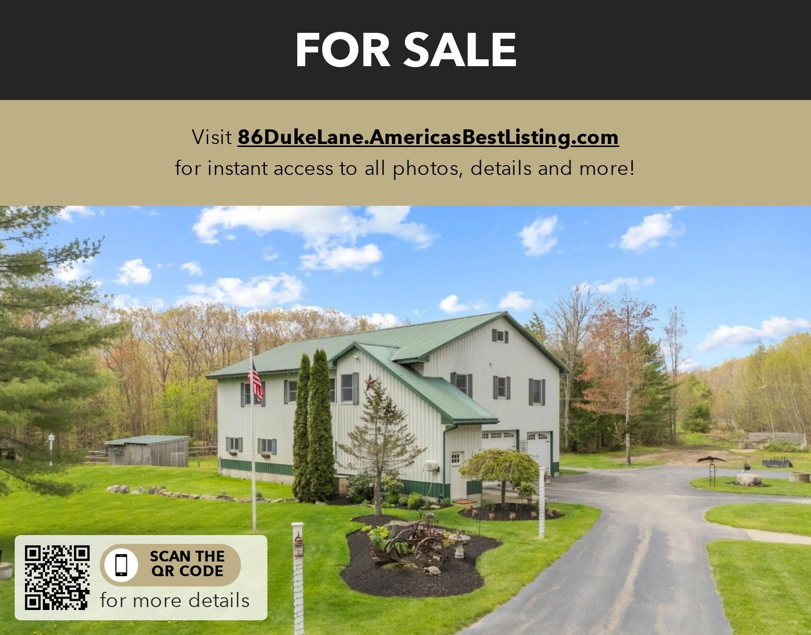 📍86 Duke Lane, Lyman, ME

🌲 Looking for peaceful country living with room to breathe? This beautiful Lyman property offers privacy, acreage, and the perfect setting for your next chapter. 🚜🏡

Whether you&rsquo;re looking for space for hobbies, en