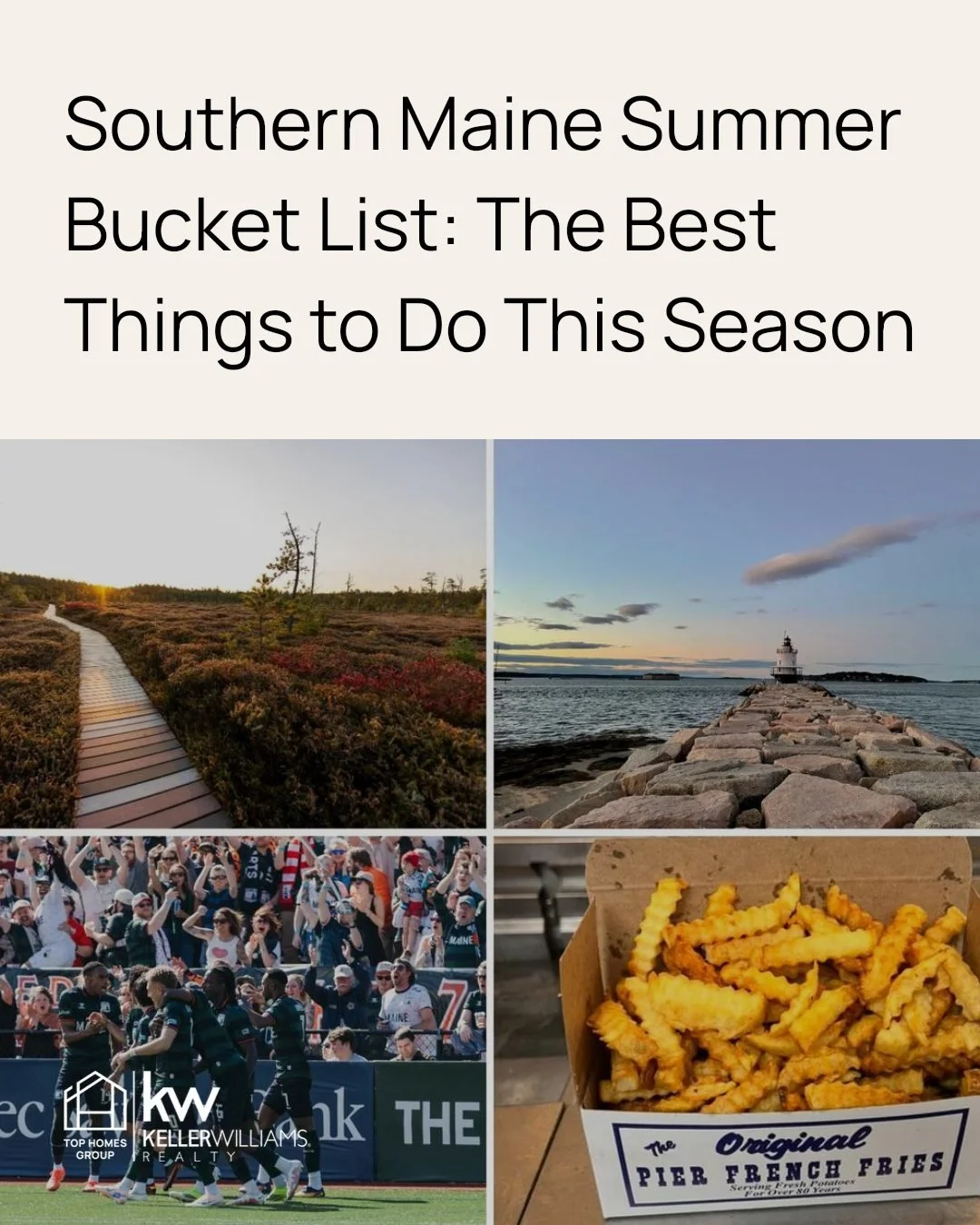 Summer in Southern Maine is a treasure trove of experiences waiting to be explored!

🌞 From breathtaking hikes to delightful local eateries, there's something for everyone to enjoy.

Whether you're a local or a visitor, our Southern Maine Summer Buc