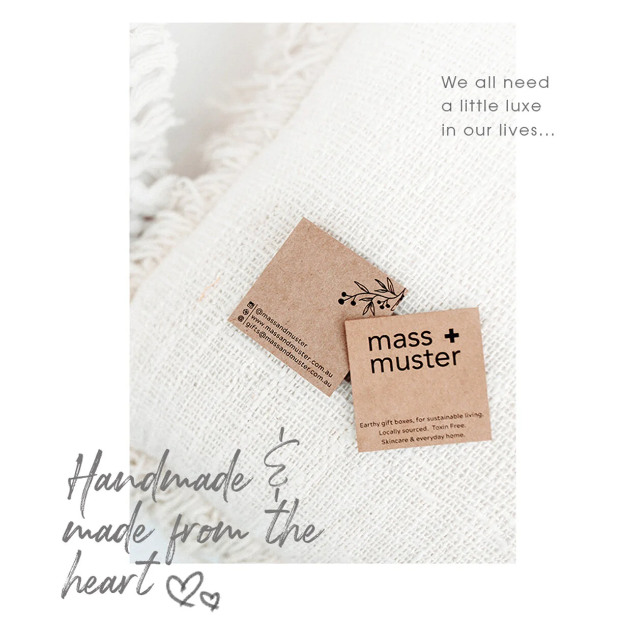 mass + muster | Handmade &amp; made from the heart