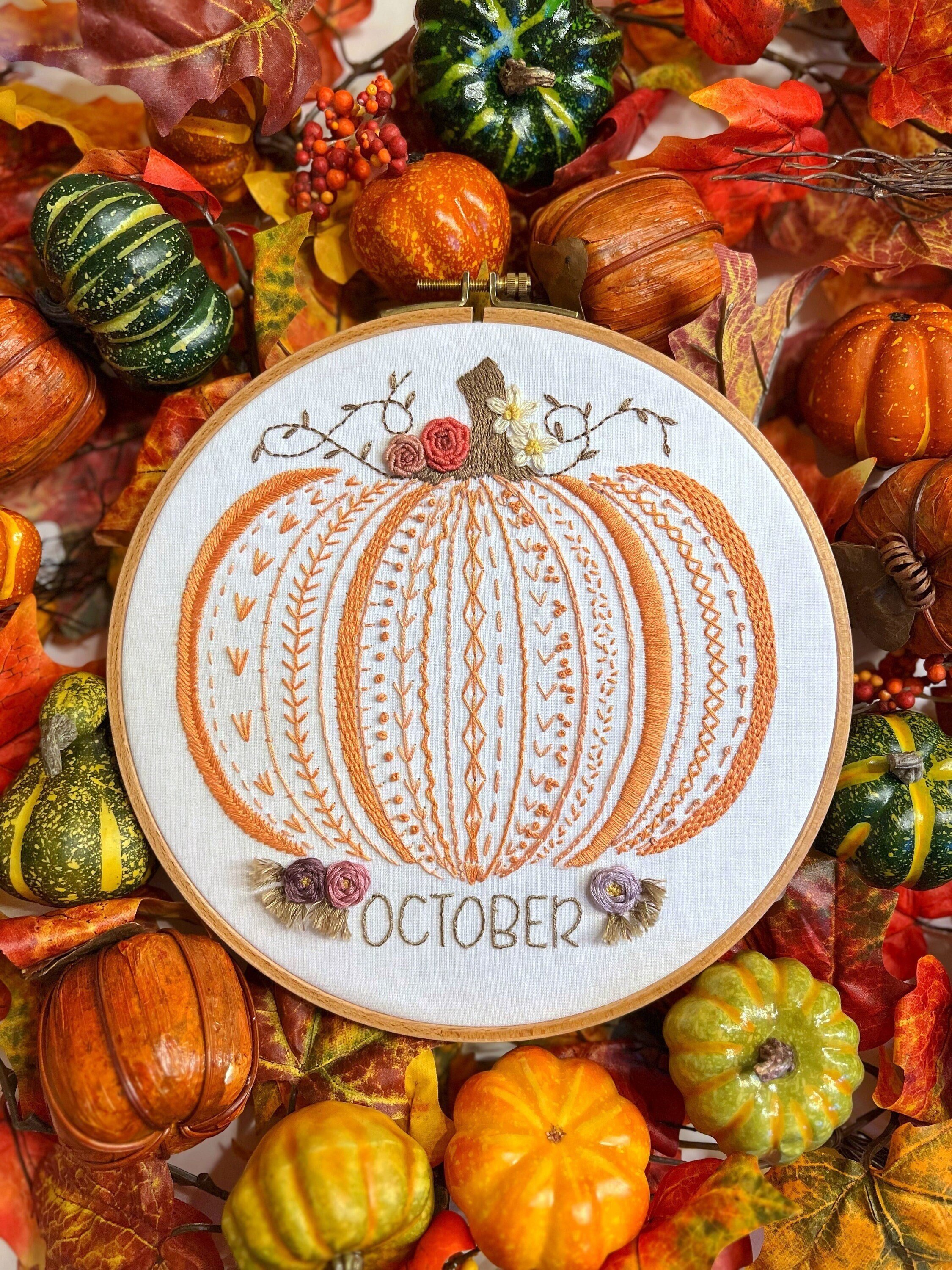 October Sampler Stitch *PDF* Pattern