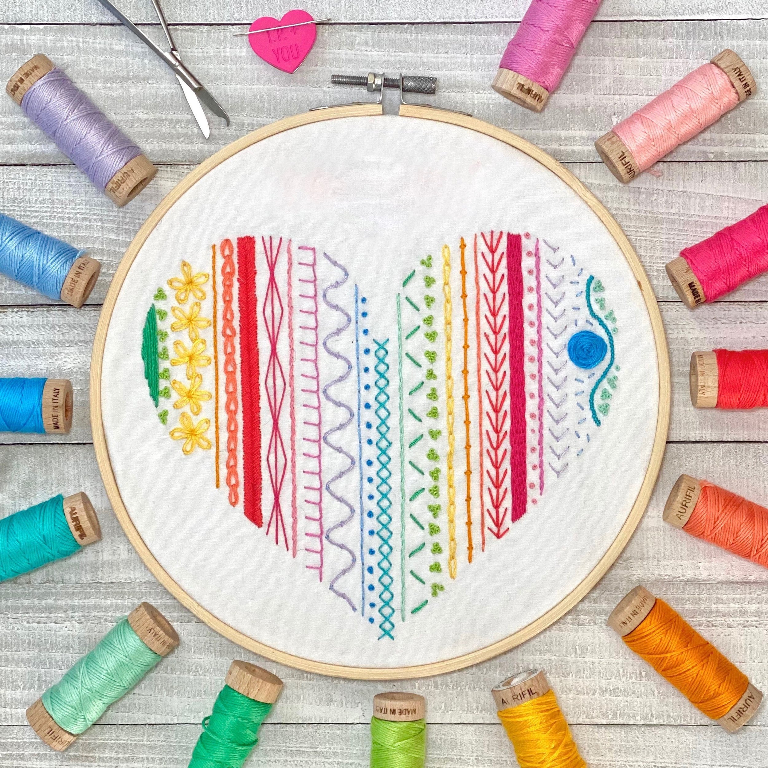 February Sampler Stitch *PDF* Pattern