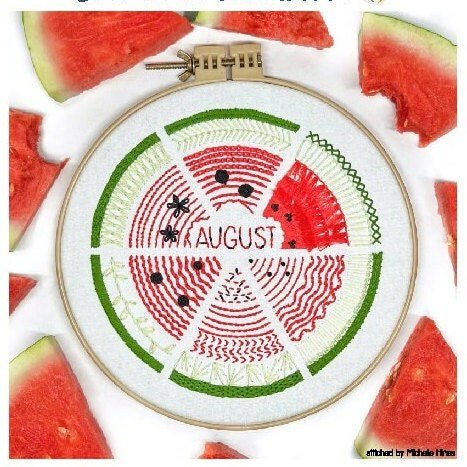 August Sampler Stitch *PDF* Pattern