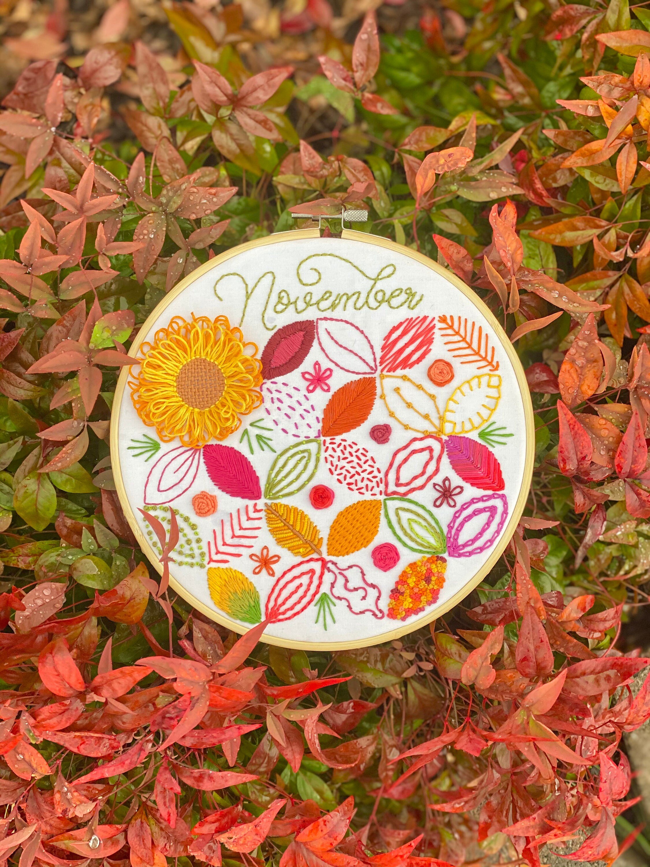 November Sampler Stitch *PDF* Pattern