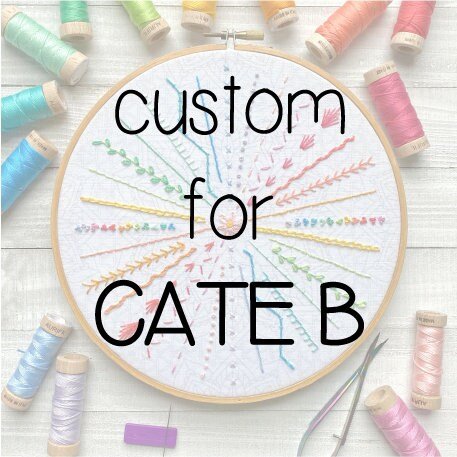 CUSTOM LISTING - Sampler Hoop Stitch for Cate B.