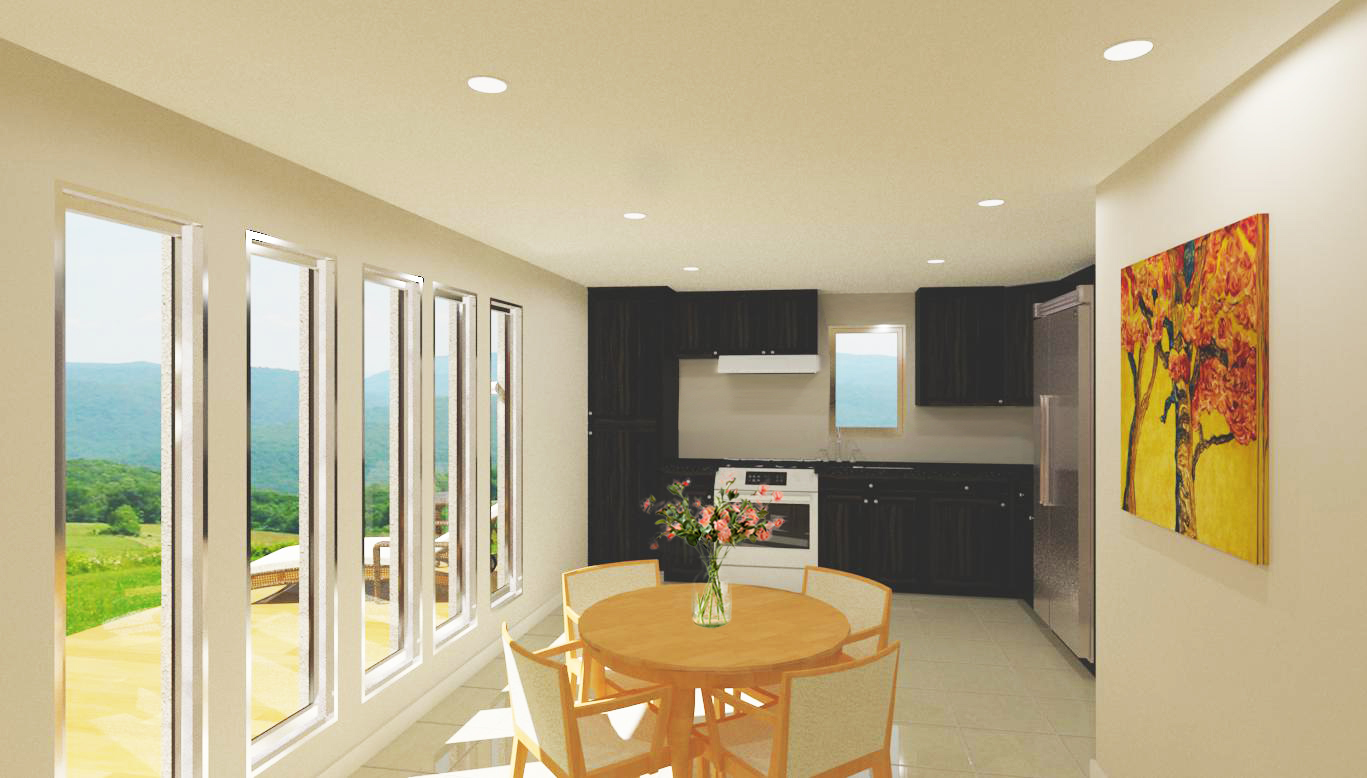 Kitchen-Dining-Living area