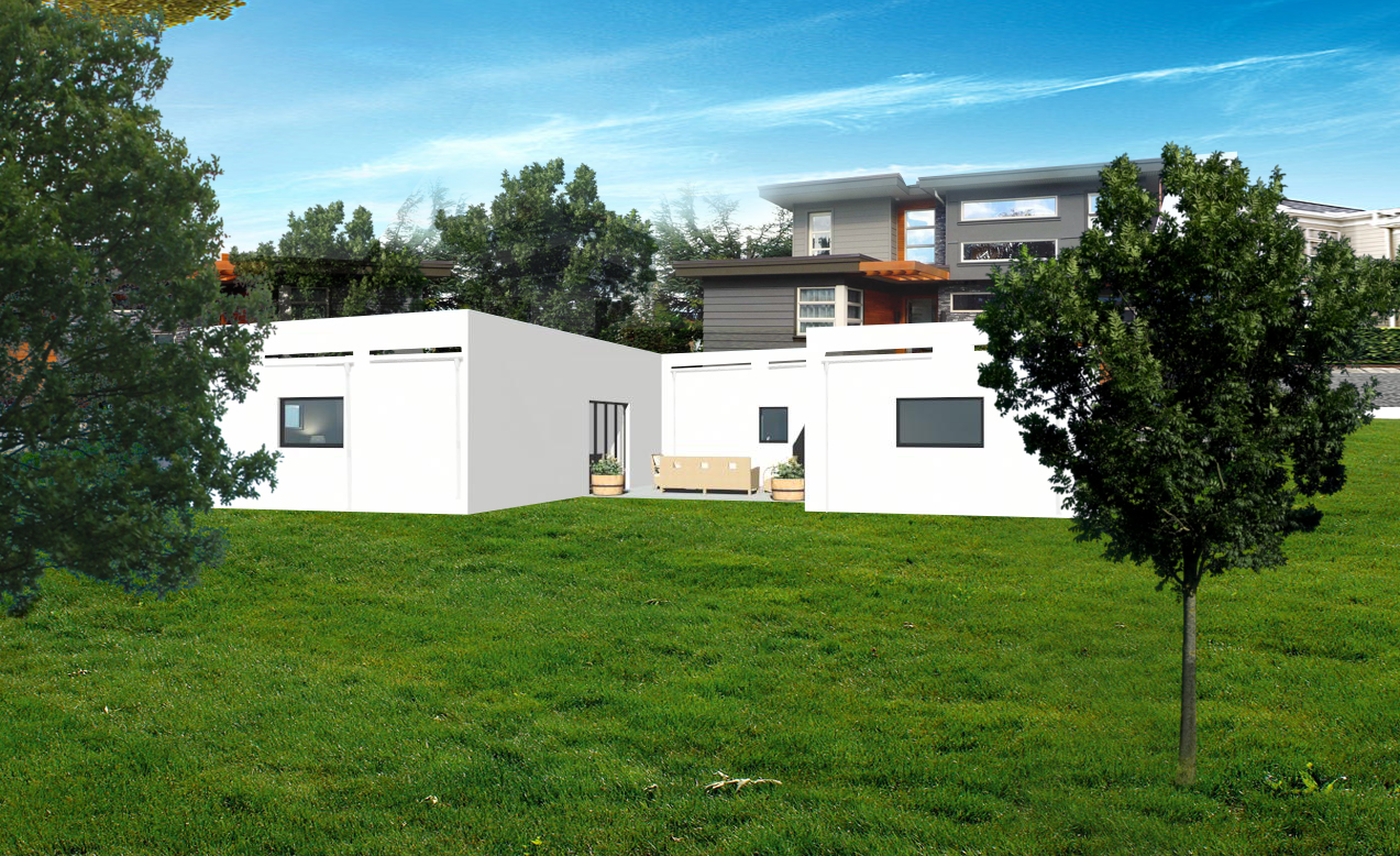 Rear facade