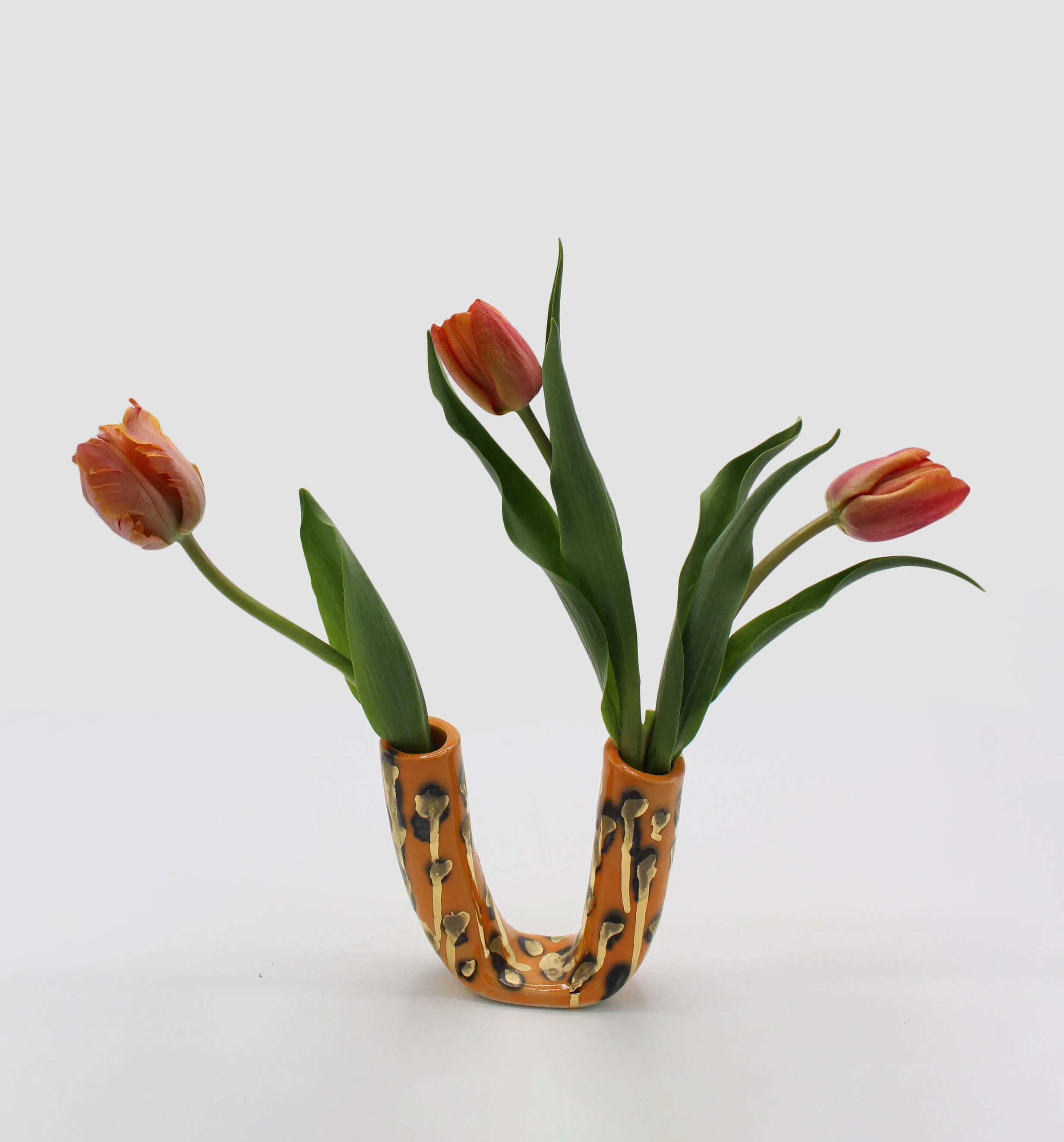Orange and Gold bud vase.jpg
