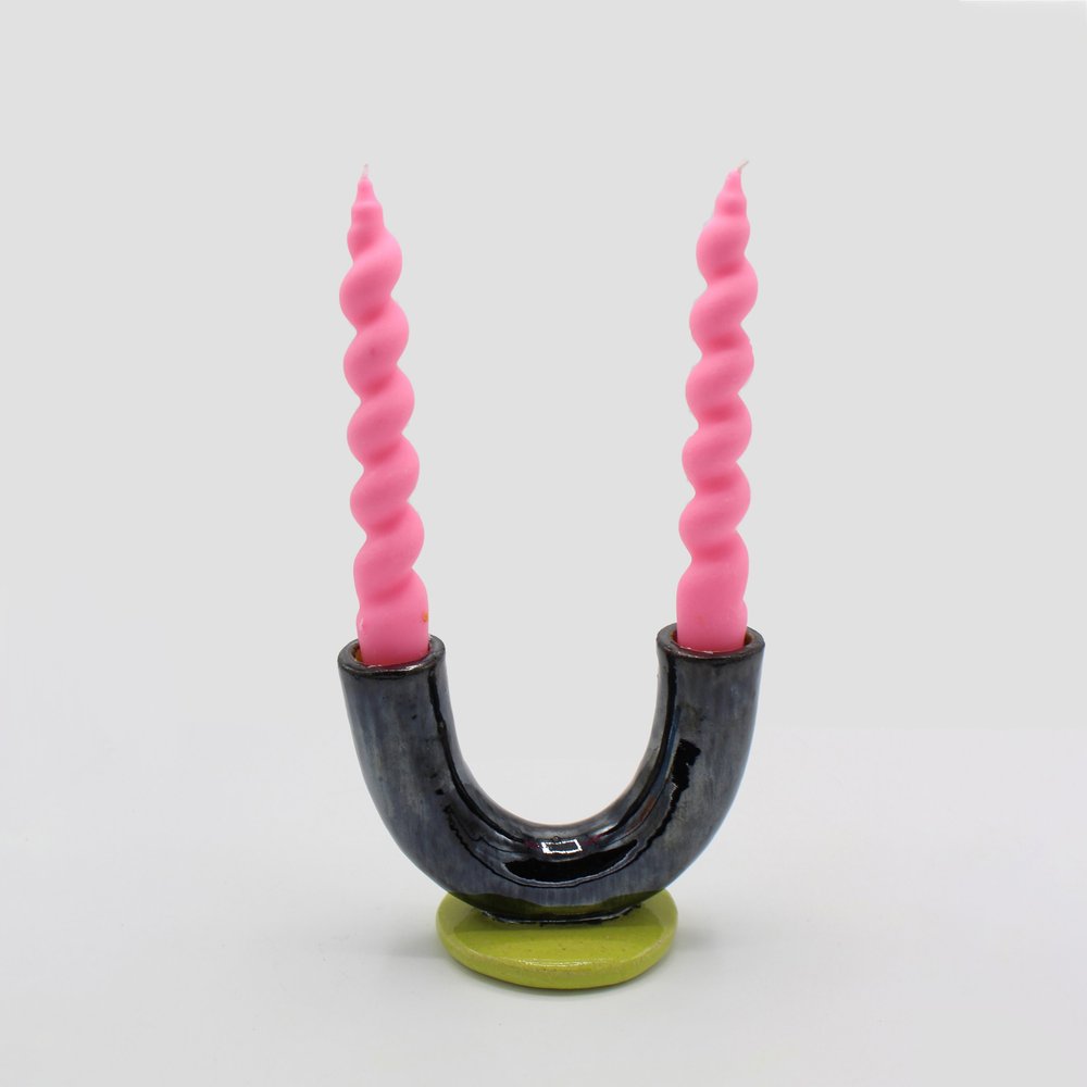 Hand-Built Ceramic Candle Holder — JULIA ELSAS