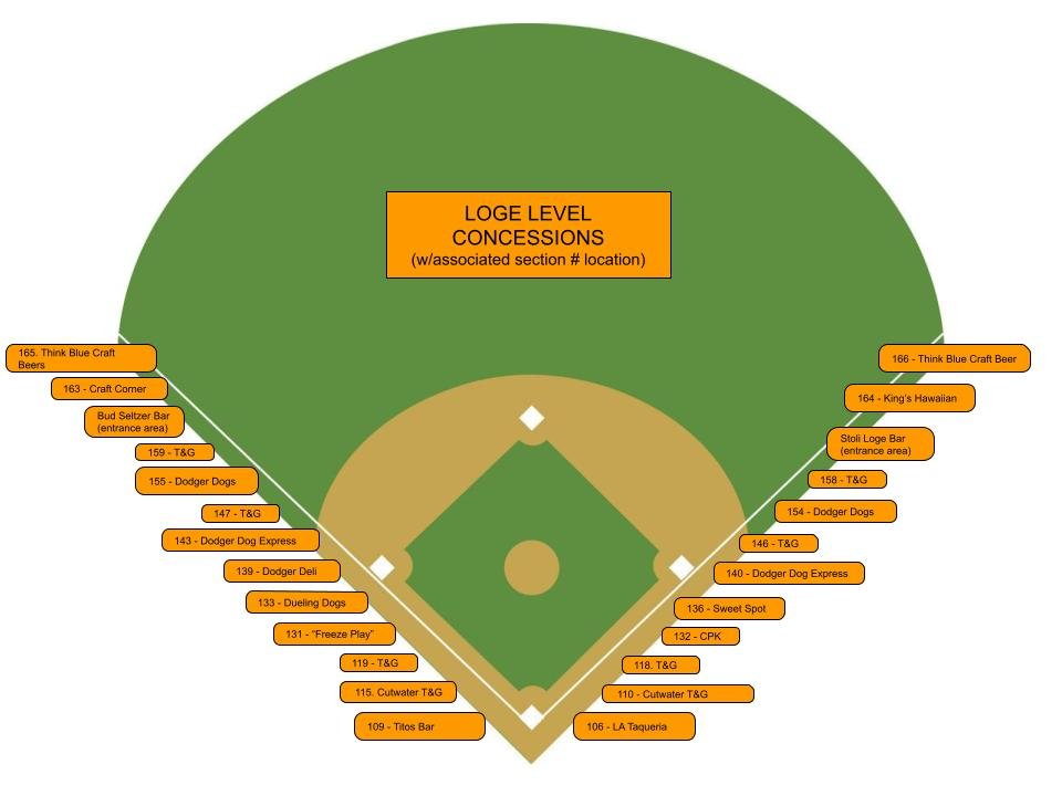 dodger stadium map