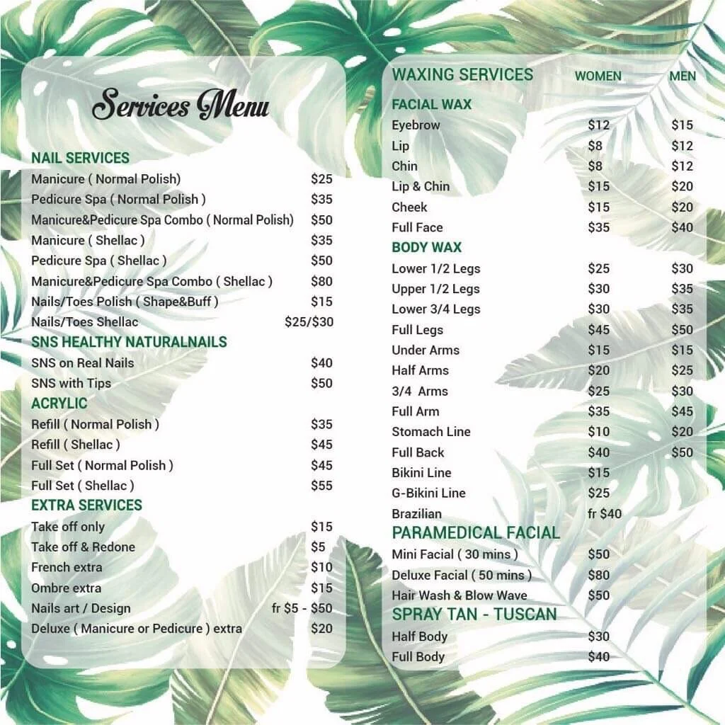 Price Boutique Nail Beauty Gisborne