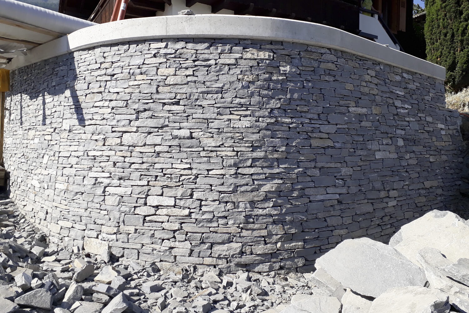               Revêtement de mur en pierres 300m² (pierres de Vollèges)