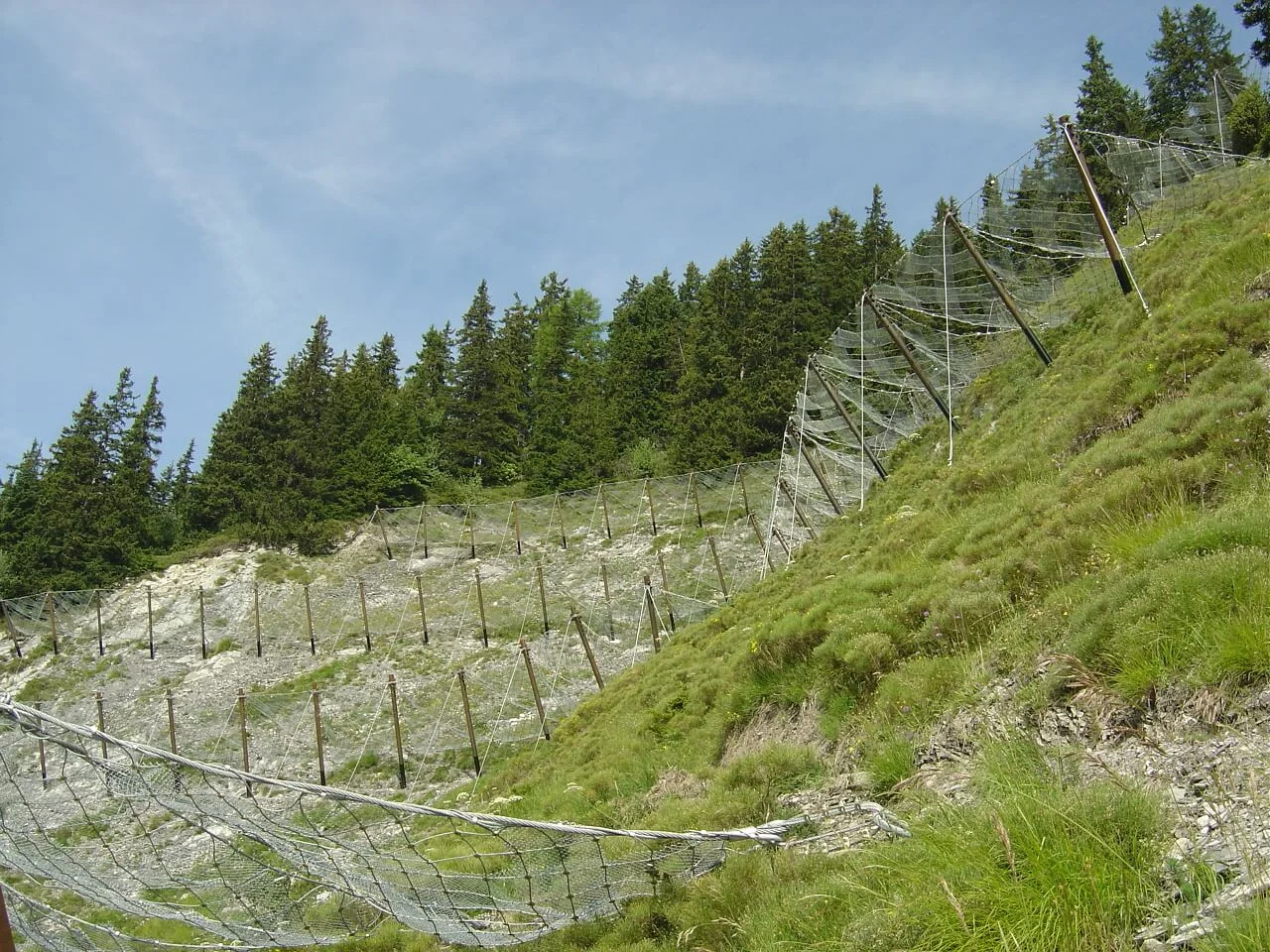 Filets paravalanches
