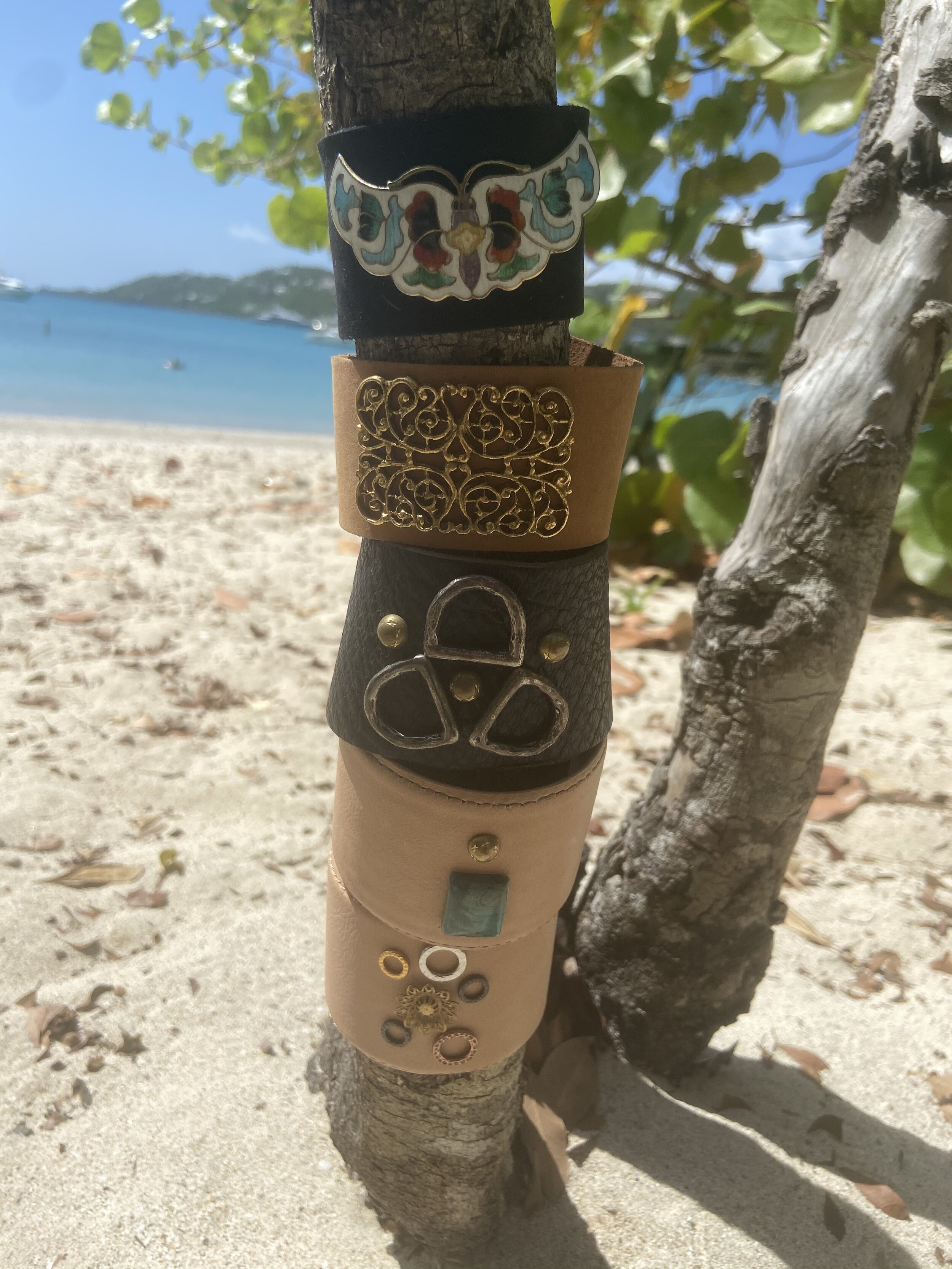 Various Leather Cuffs