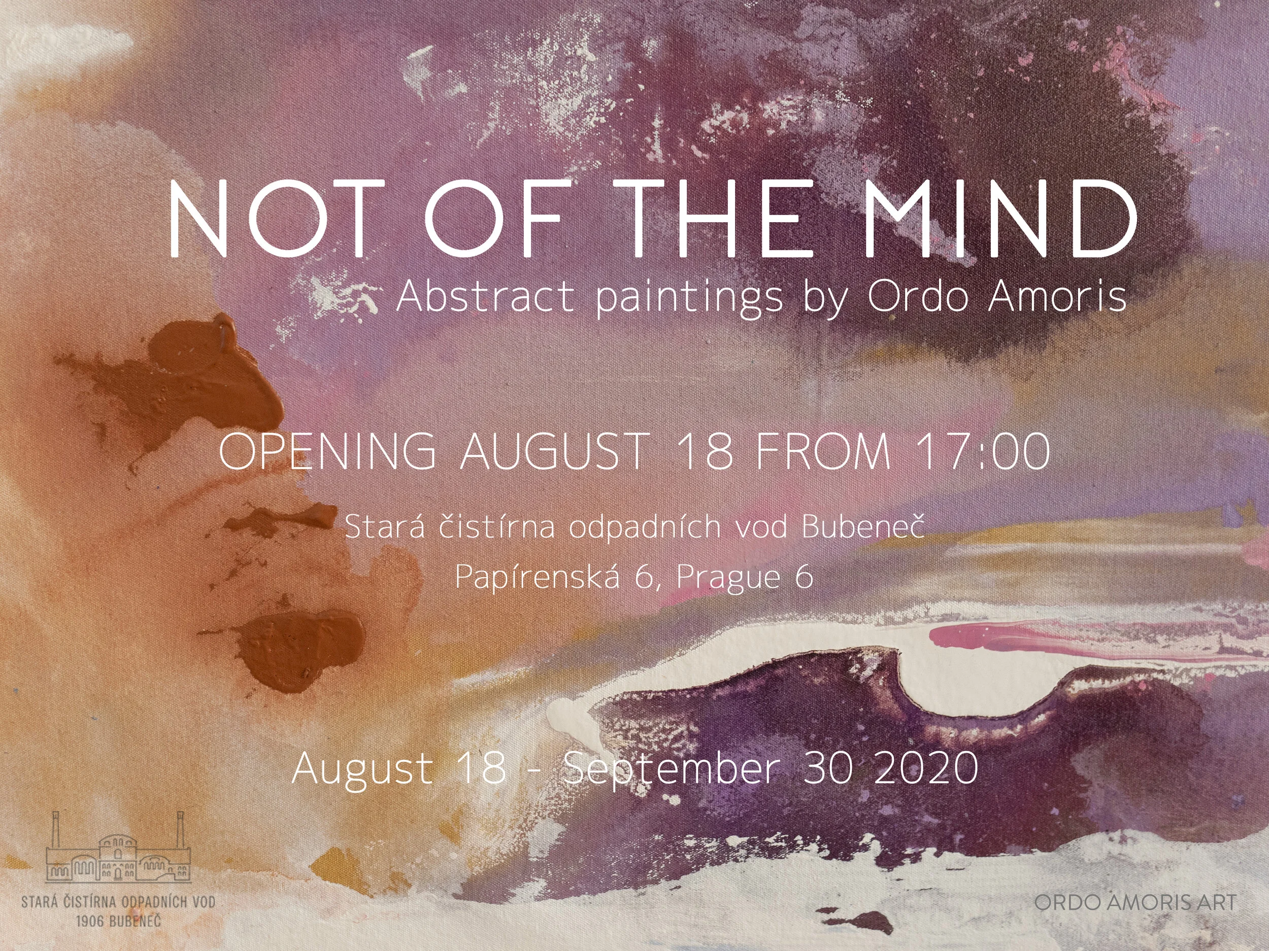 Invitation to opening of art exhibition Not of the mind | August 18 | Prague
