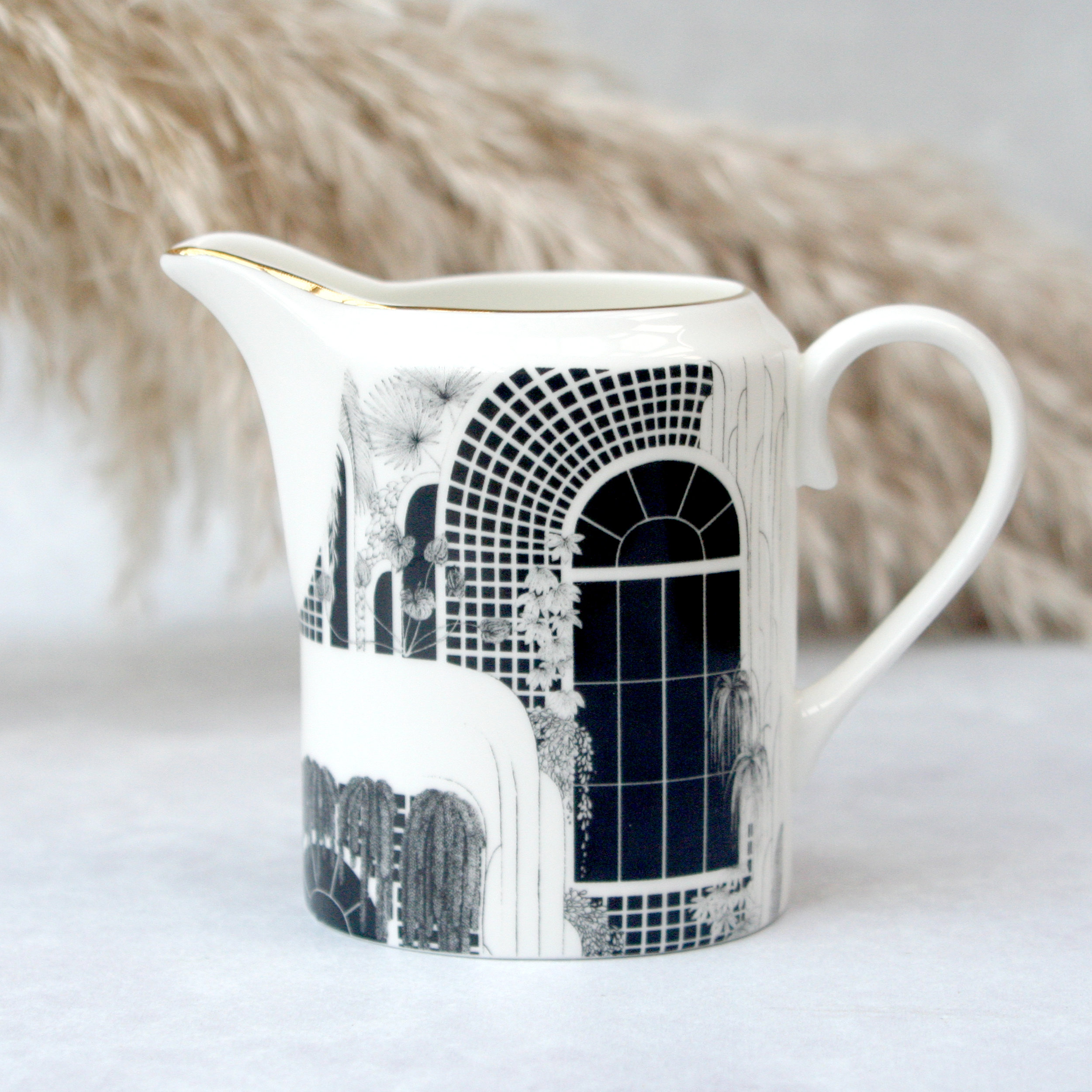 fine bone china illustrated milk jug made in the uk home