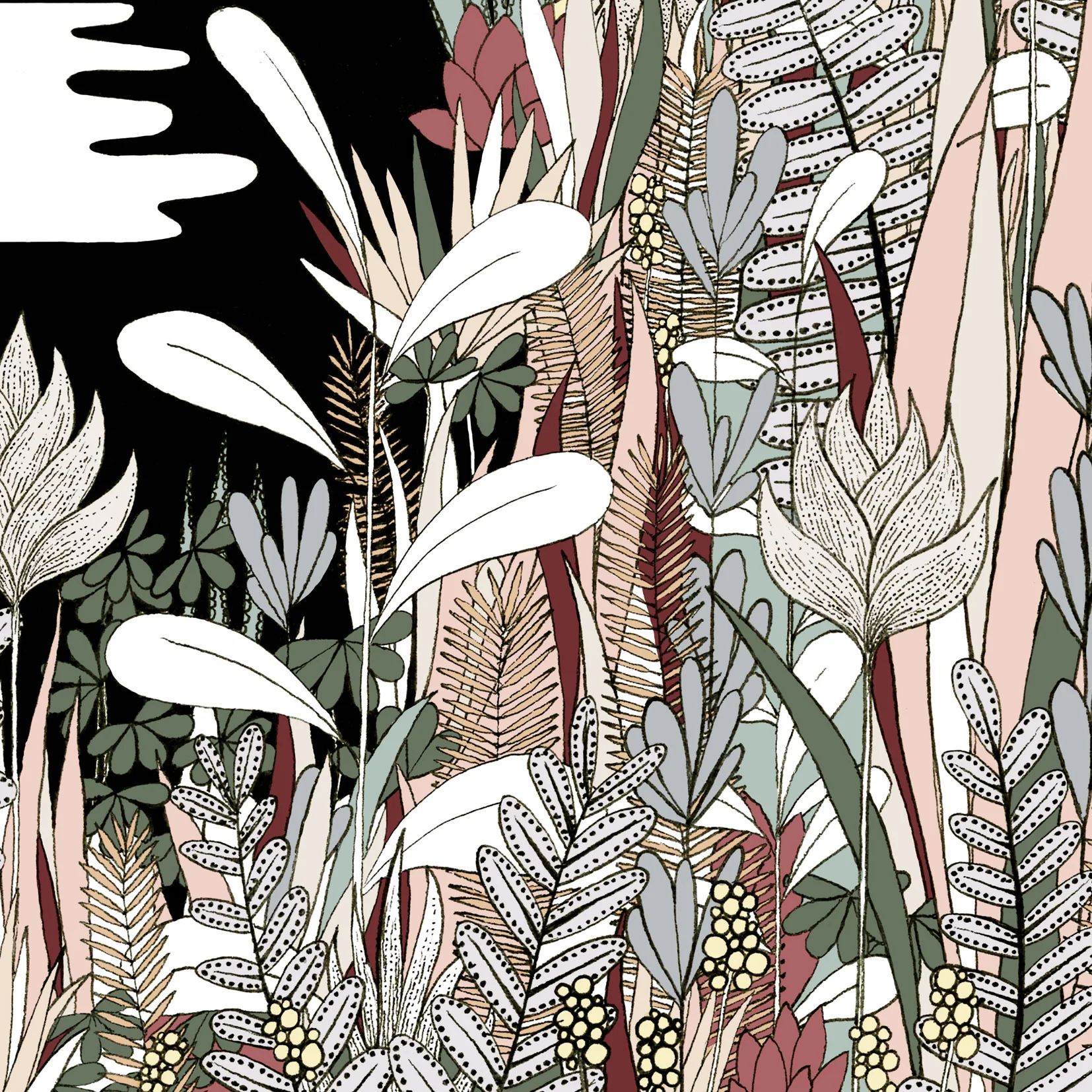 dreamlike botanical illustration art print