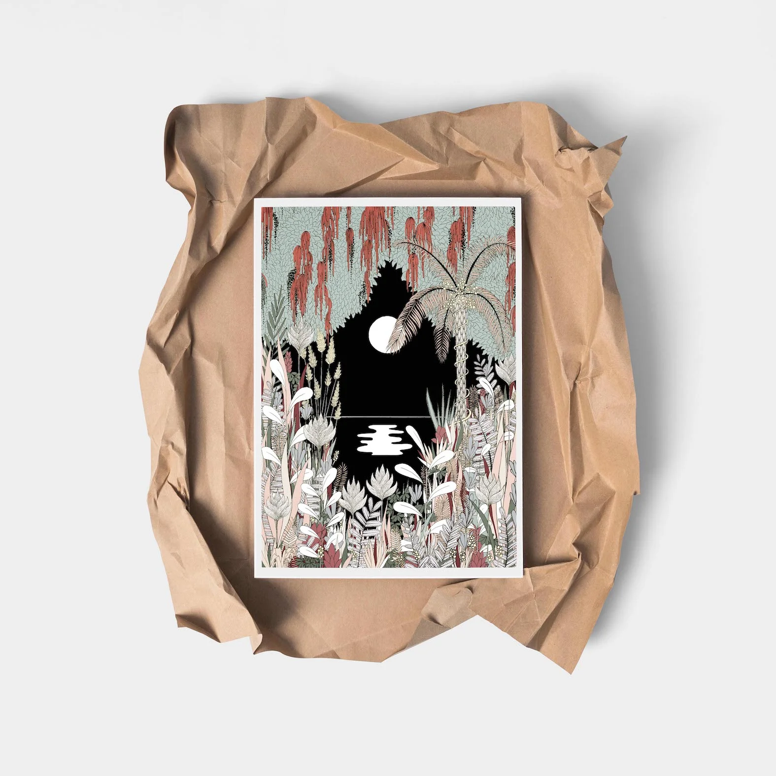 contemporary botanical illustration wall art home decor