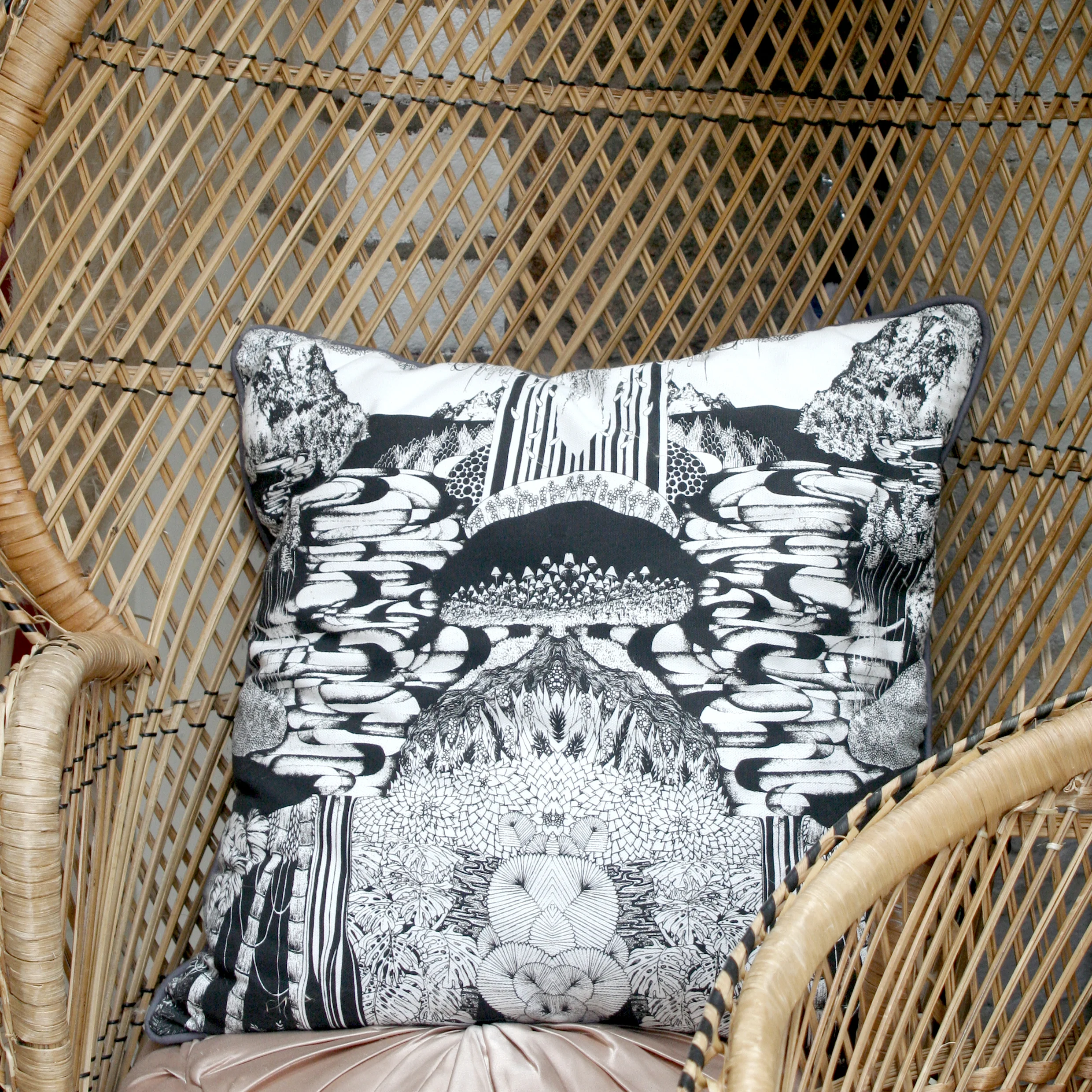 home decor illustrated designer cushions