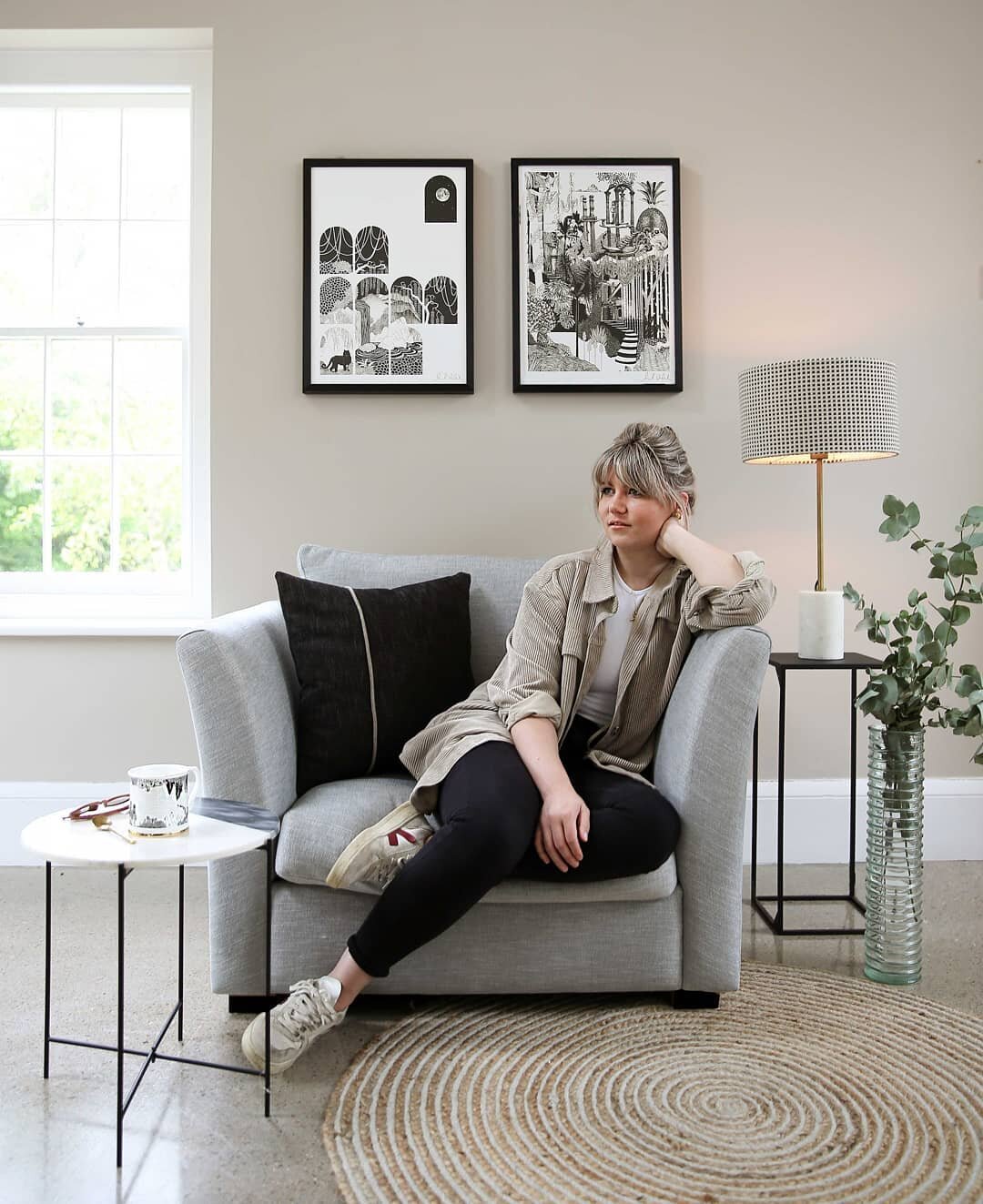 In collaboration with @tlchome.co 
.
The Belgrave Armchair, designed to perfectly compliment your very own Abi Overland art prints with its elegant design. As part of its launch, TLC are kindly offering 20% off your first order with code ABIOVERLAND 