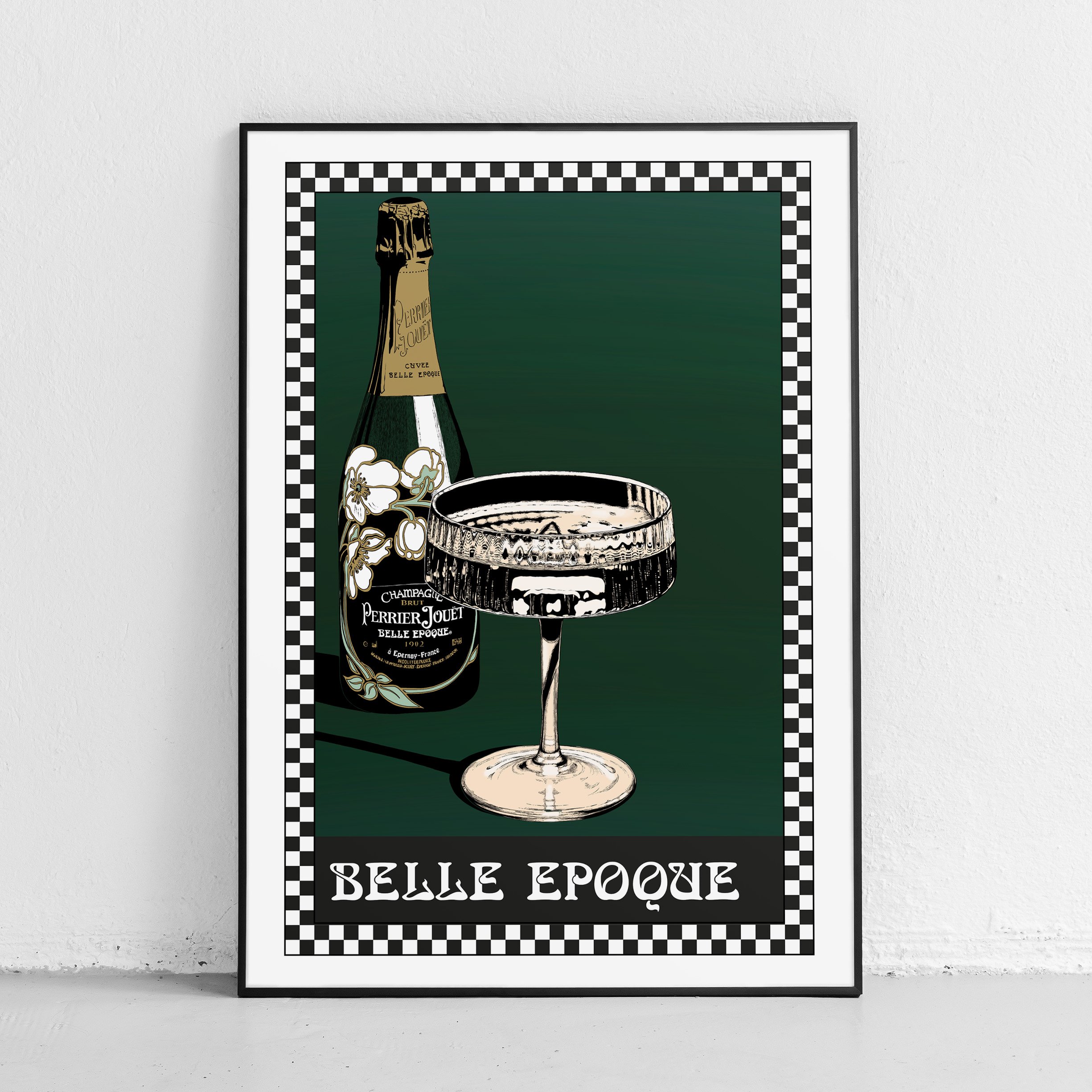 Пару постеров старой рекламы алкоголя. Шампанское Perrier-Jouët