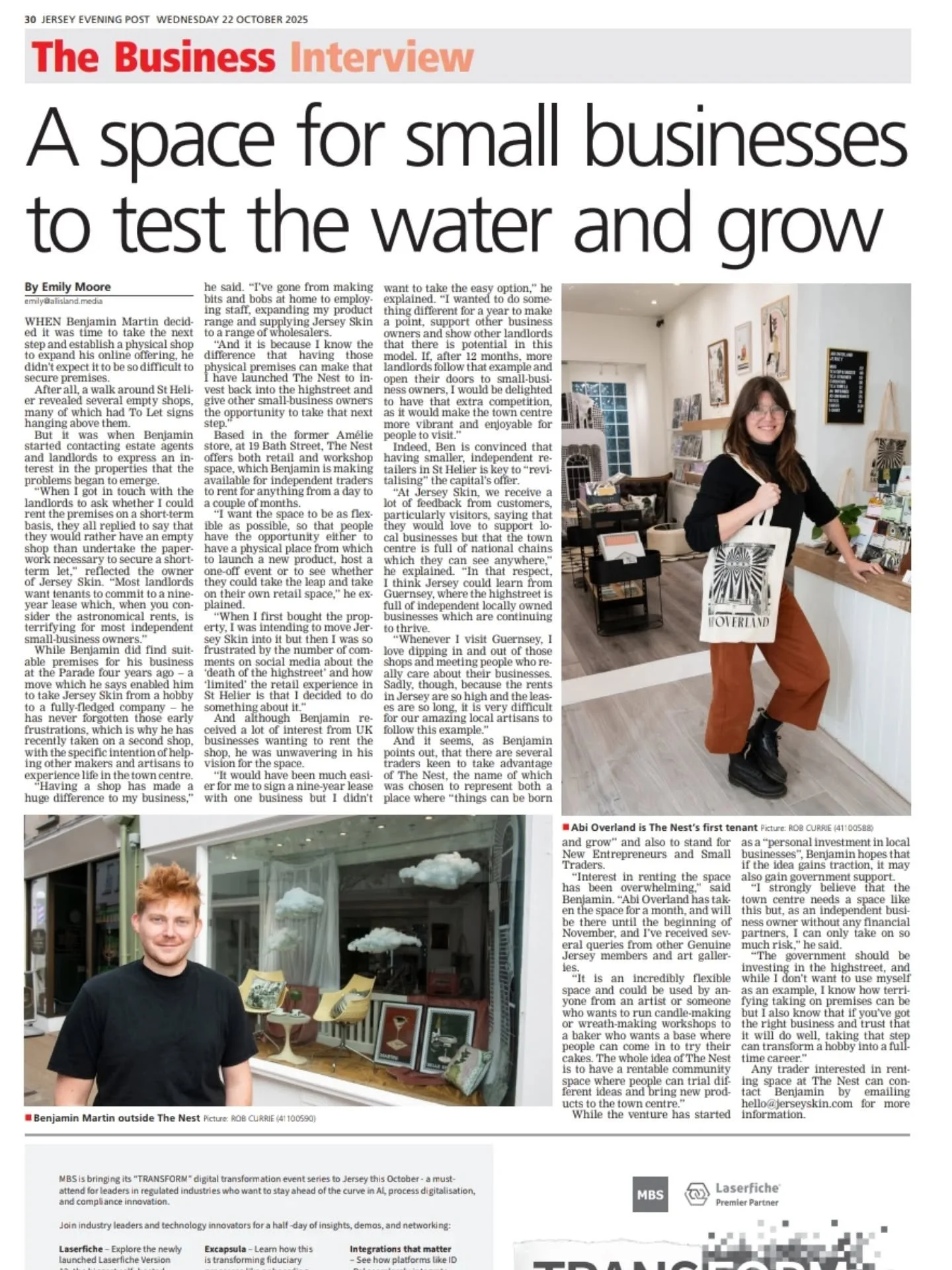 Thank you @jepnews for this lovely article about @nestjsy 

I've been thinking since I've been in the shop about community. Buying stuff online is easier of course - but it's so bloody lovely having face to face time with people, having some fab deep