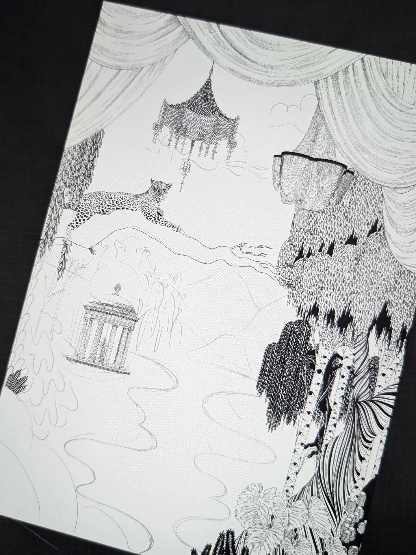 Ok, so I've left the sketch layer visible this time to give you more of a vibe on how it's guna look when done. Oh it's been fun getting back to this style