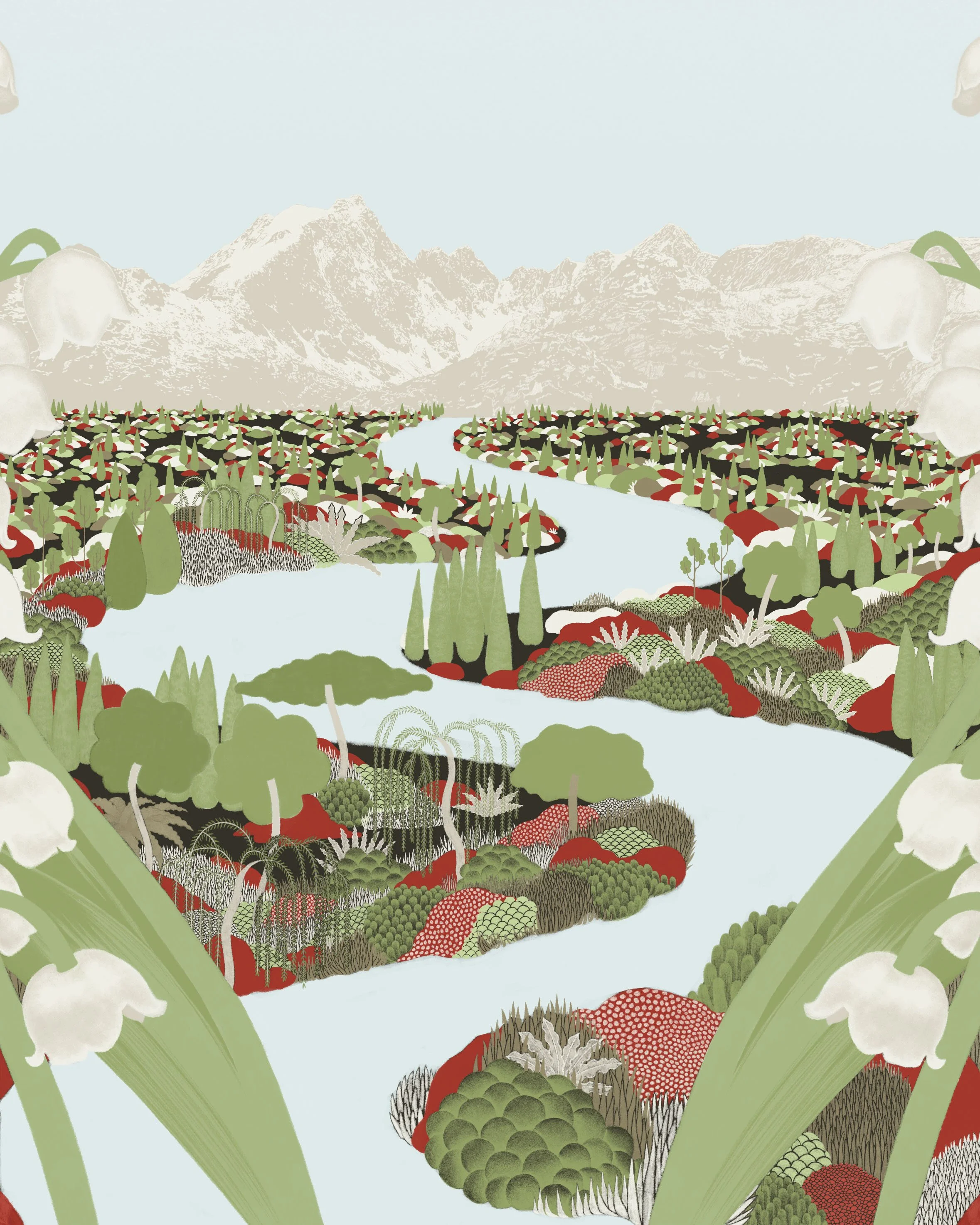 Strawberry Fields - Art Print — Abi Overland, image size:2358x2948