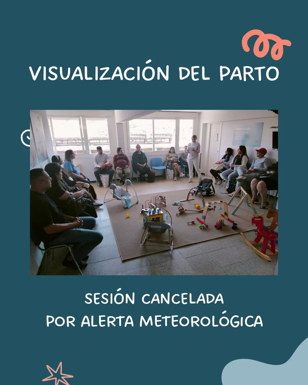 Las lluvias parece que han venido para quedarse 🌧️☔💧

Por &eacute;ste motivo, cancelamos la sesi&oacute;n programada para esta tarde de visualizaci&oacute;n del parto.
En cuanto tengamos la pr&oacute;xima fecha, lo comunicaremos.

Muchas gracias y 