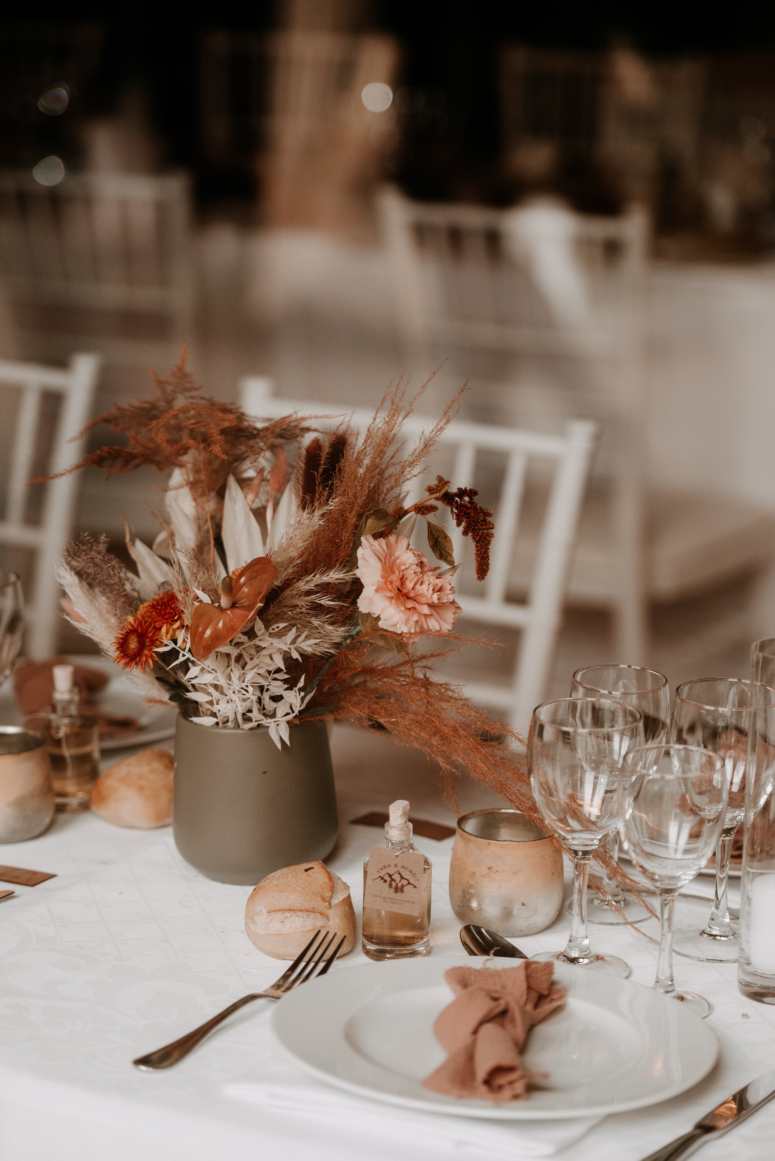 décoration table mariage fleuriste