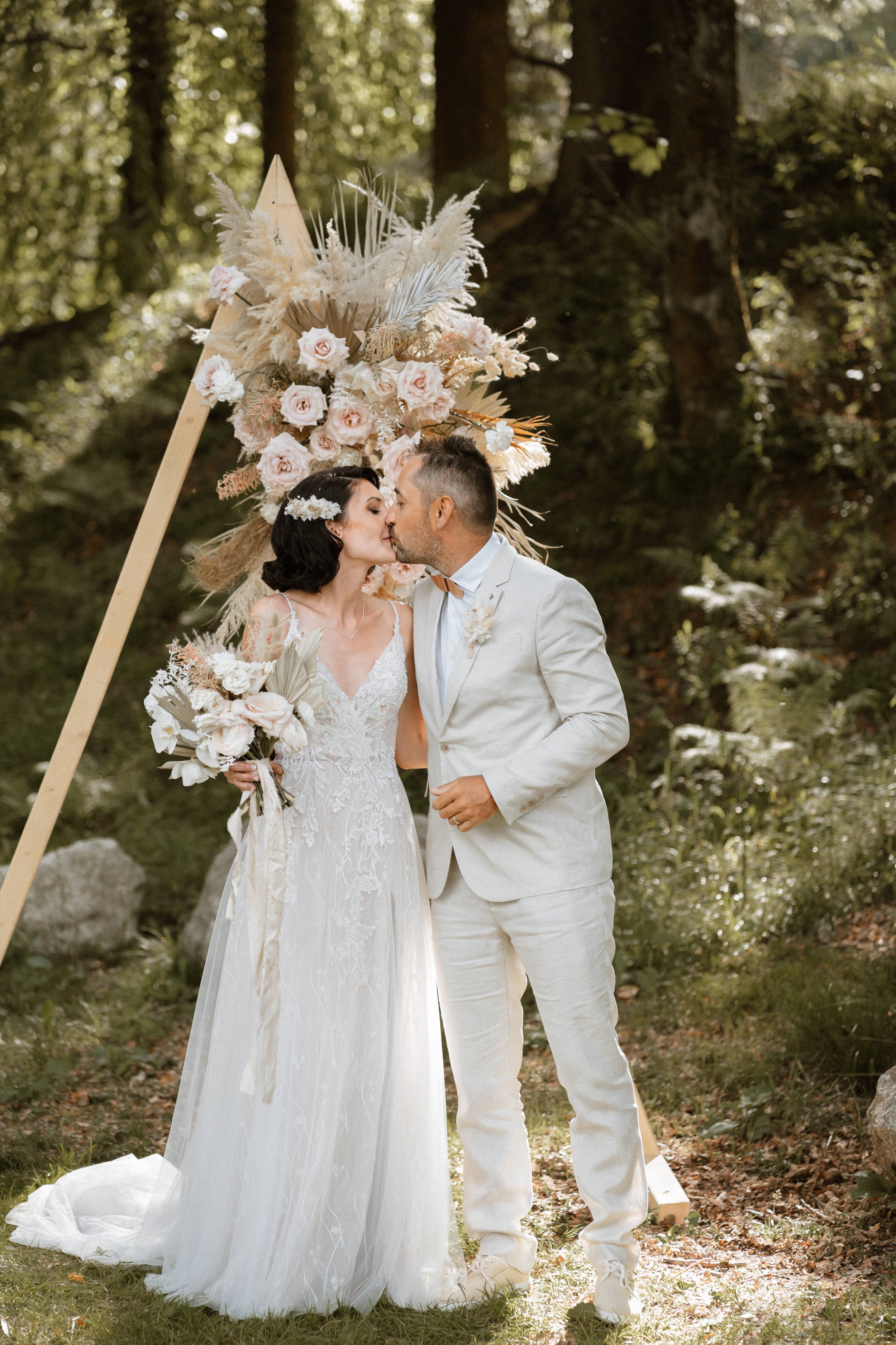 cérémonie laïque couple mariage chamonix