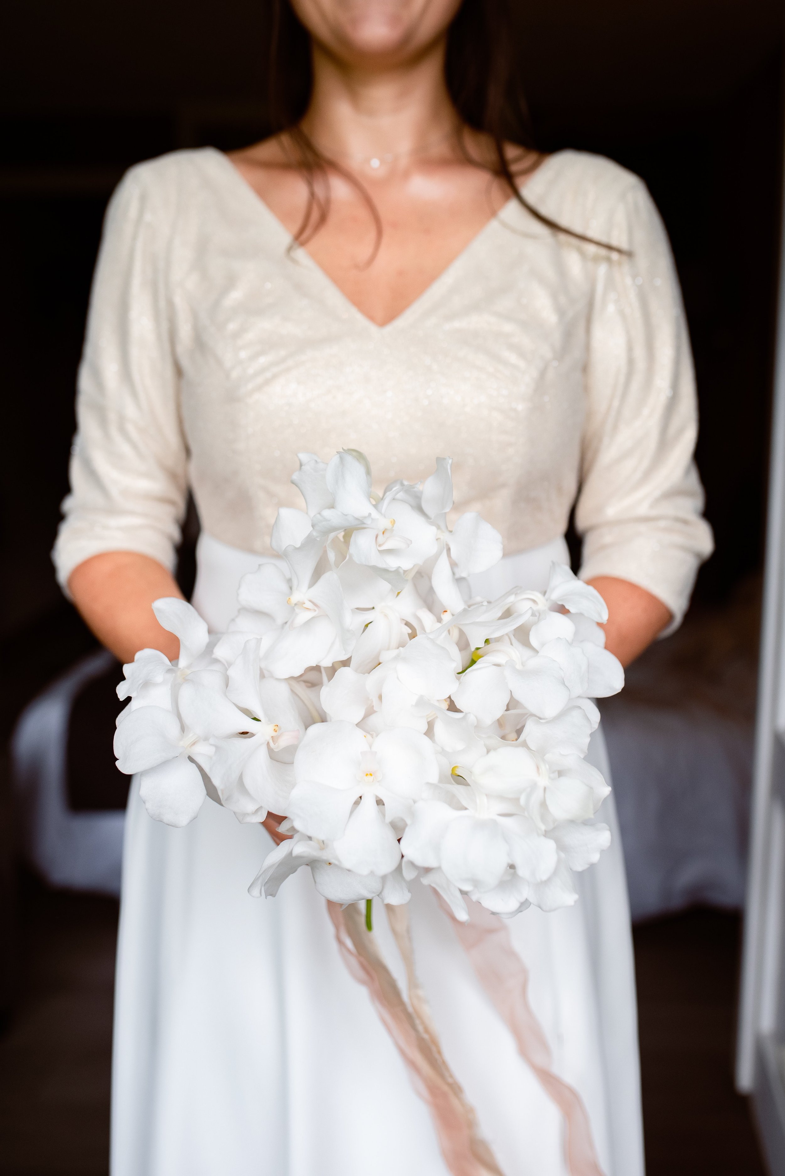 bouquet de mariée minimaliste